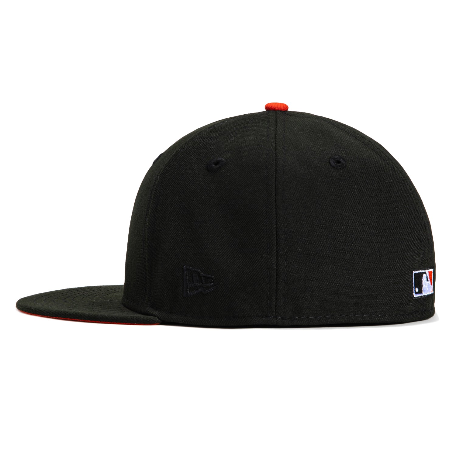 New Era 59Fifty San Francisco Giants 2010 World Series Patch Orange UV Hat - Black