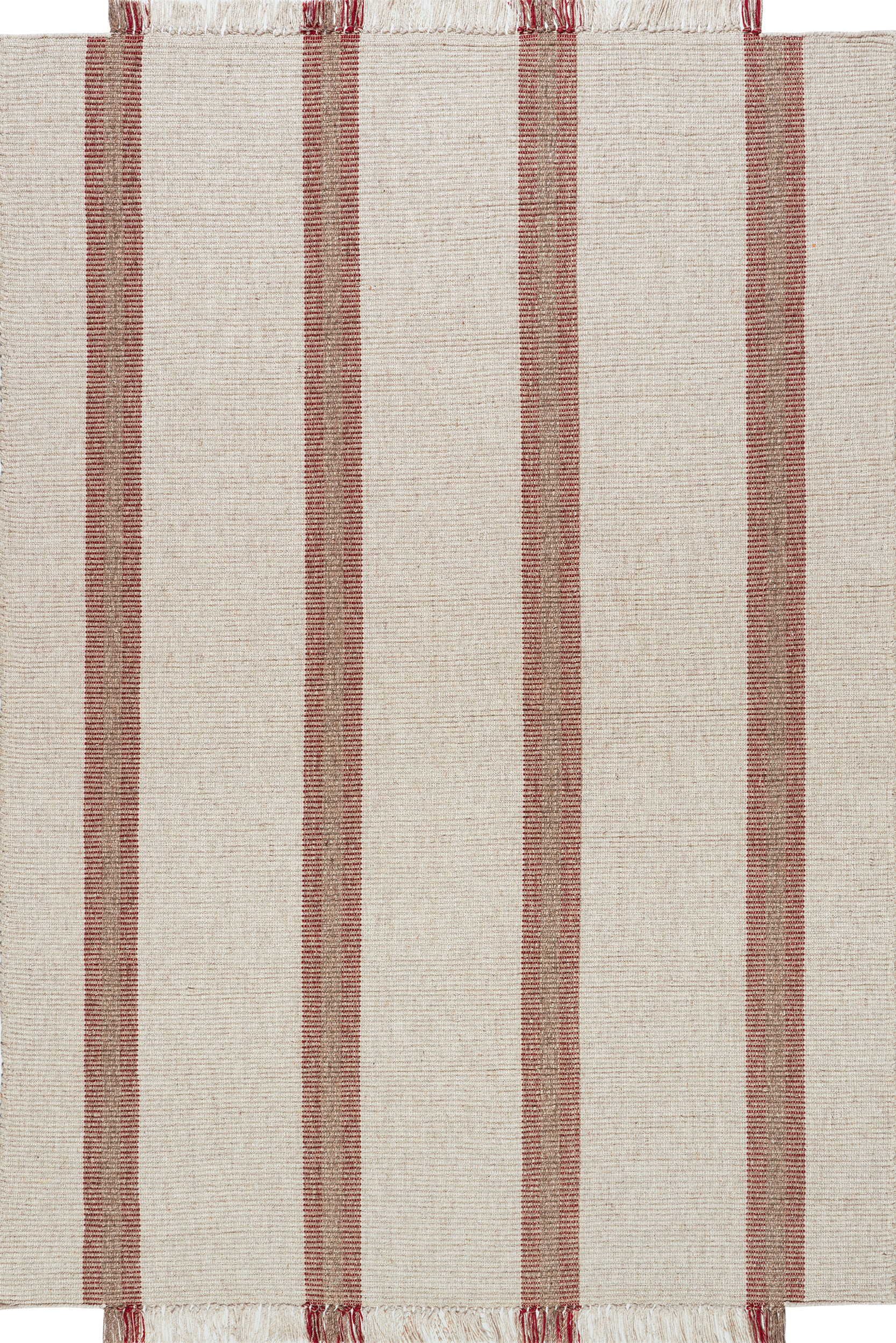 Nichols Striped Wool Rug | Ivory