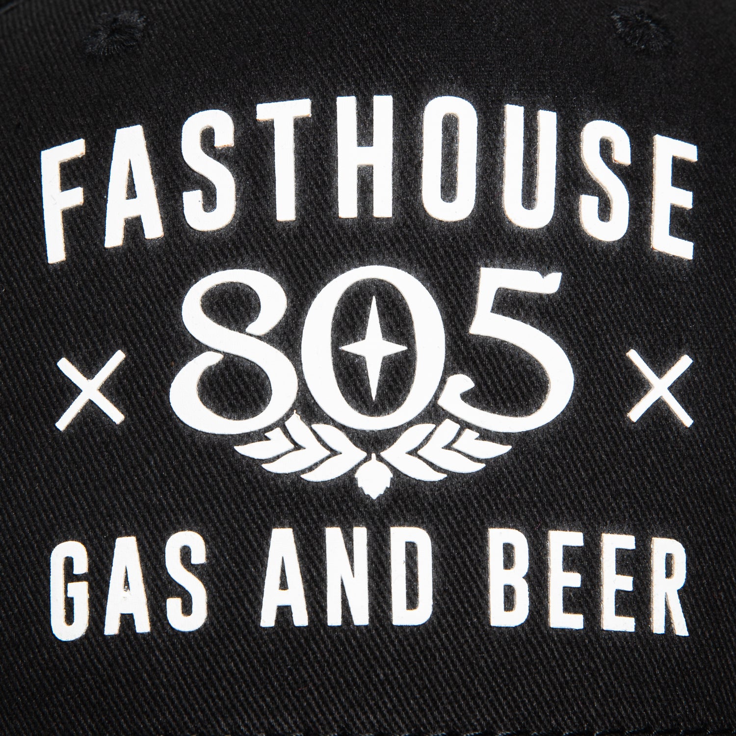 Fasthouse Gas & Beer trucker Snapback Hat - Black