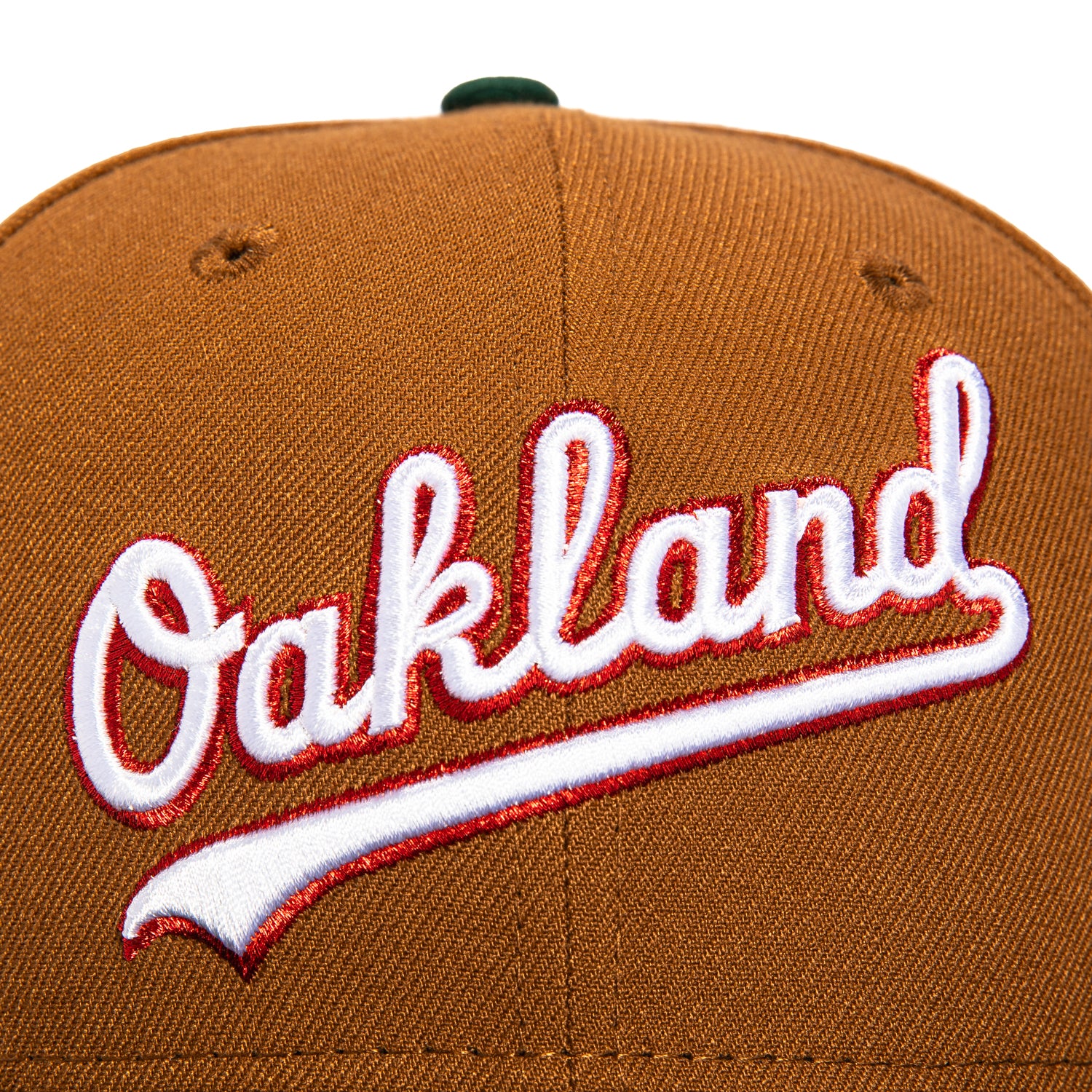 New Era 59Fifty Oakland Athletics Battle of the Bay Patch Script Hat - Khaki, Black