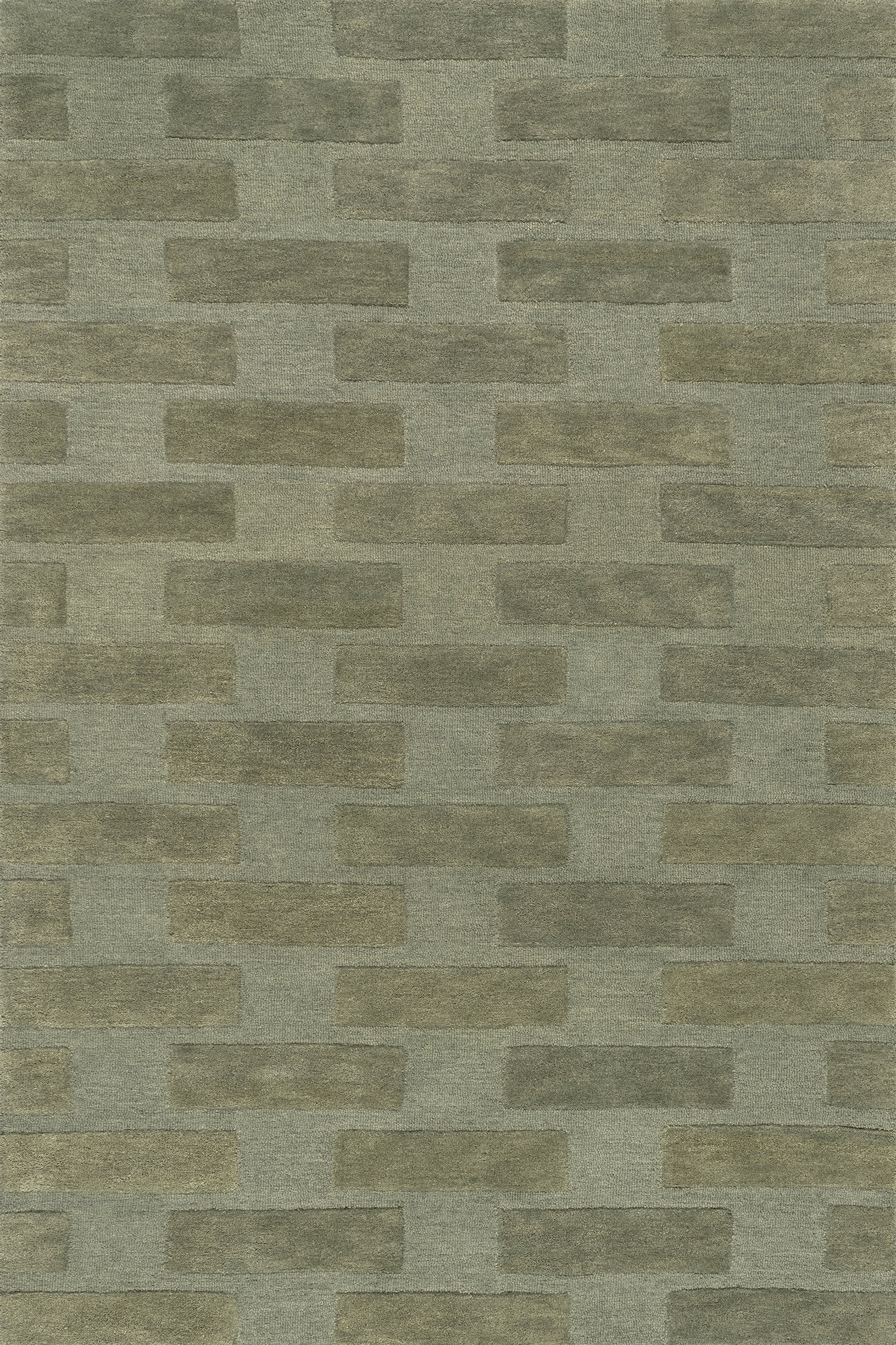 Remy Crosshatch Wool Rug | Olive