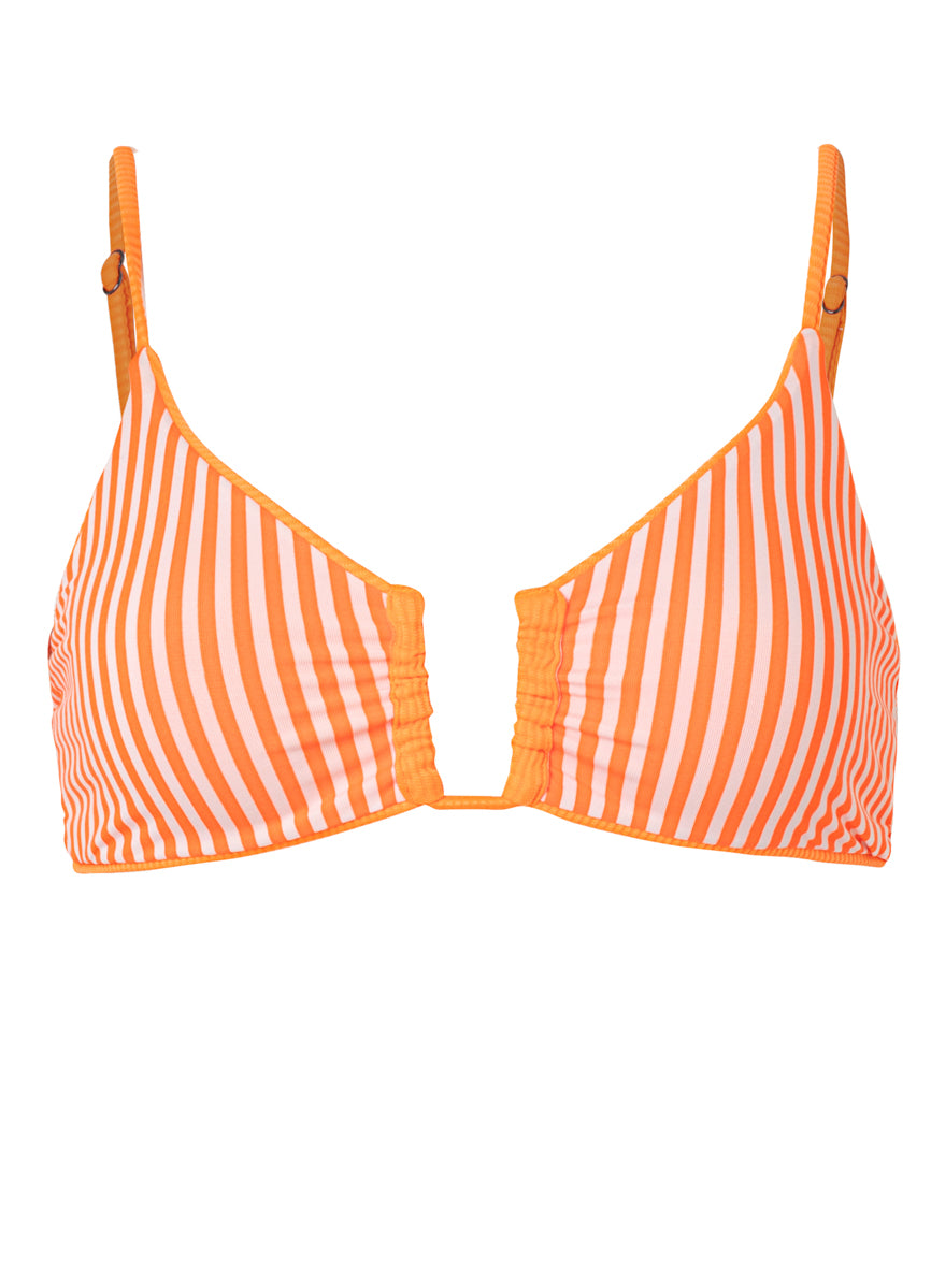 Maaji Neon Orange Bia U Wire Bralette Bikini Top