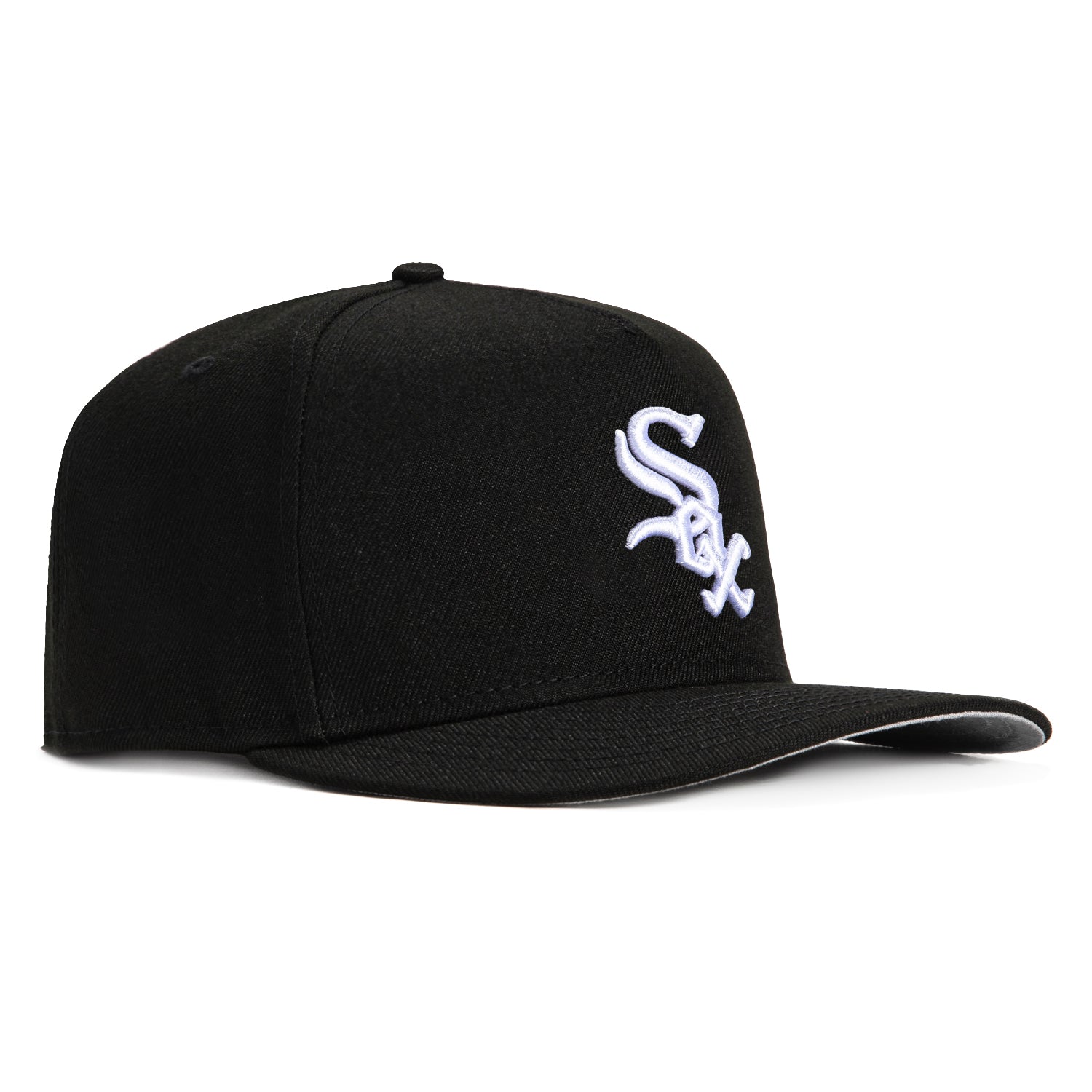 New Era 9Fifty A-Frame Chicago White Sox Snapback Hat - Black, White