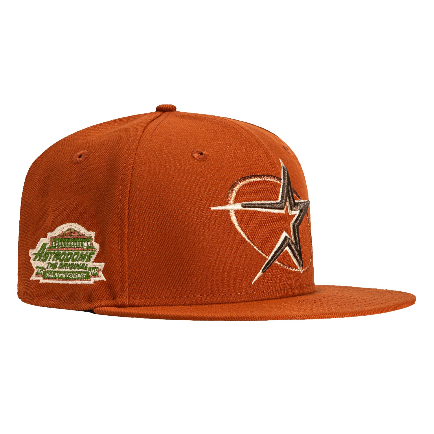 New Era 59Fifty Campfire Houston Astros 30th Anniversary Stadium Patch Hat - Burnt Orange