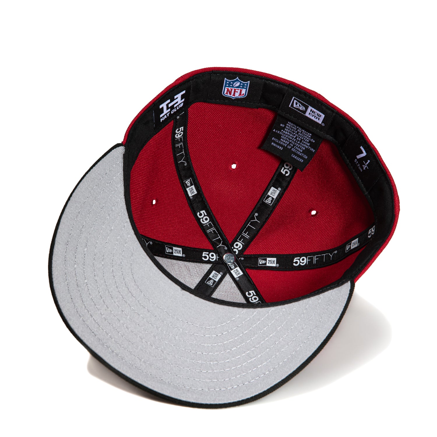 New Era 59Fifty San Francisco 49ers 60th Anniversary Patch Word Hat - Cardinal, Black