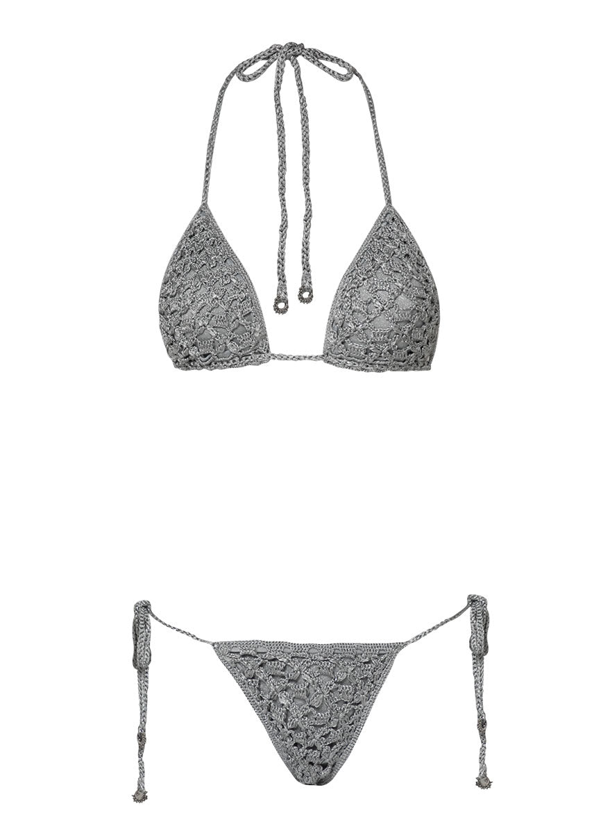 Maaji Sparkle Mesh Balms Sliding Triangle Bikini Top