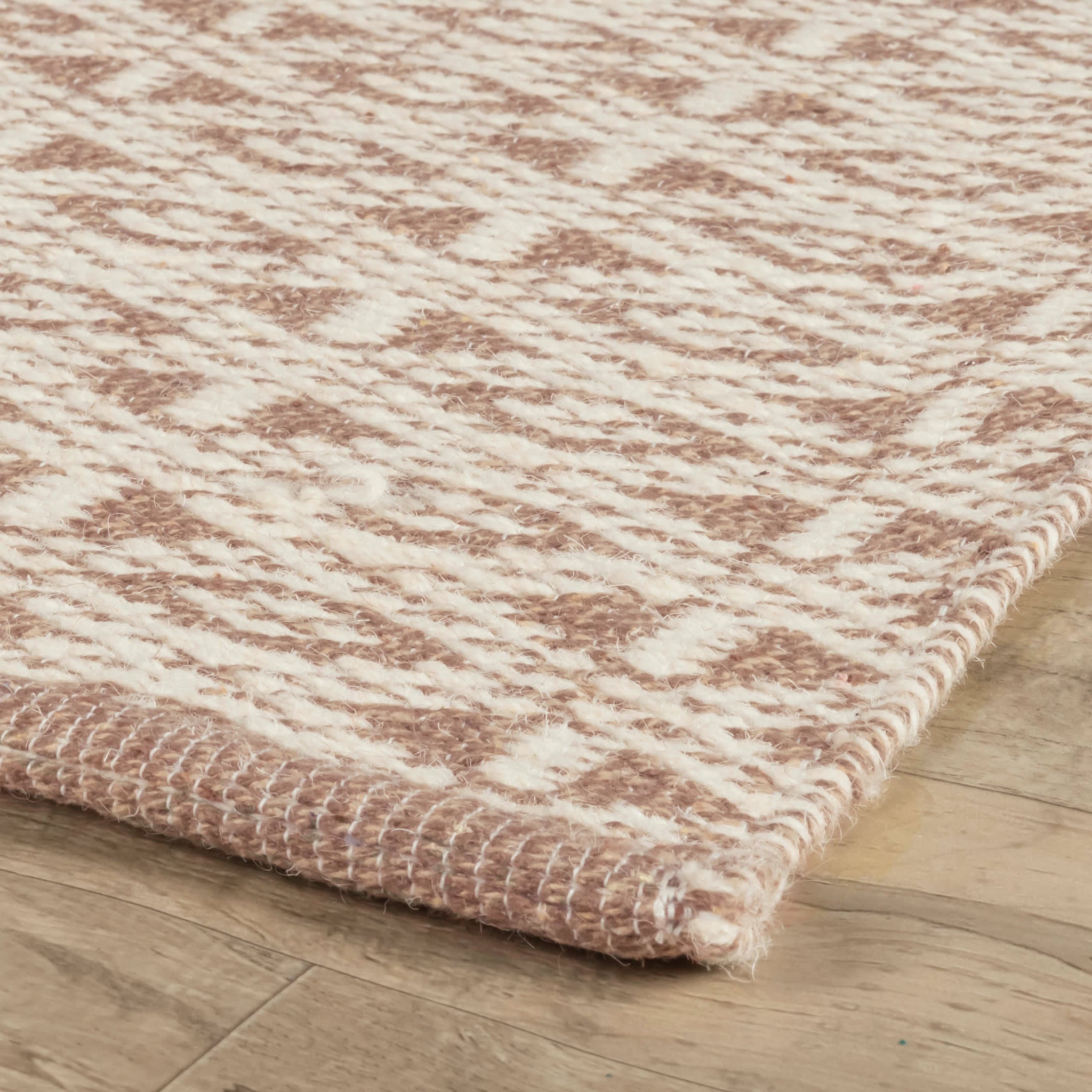 Bare Natural Handwoven Cotton Rug