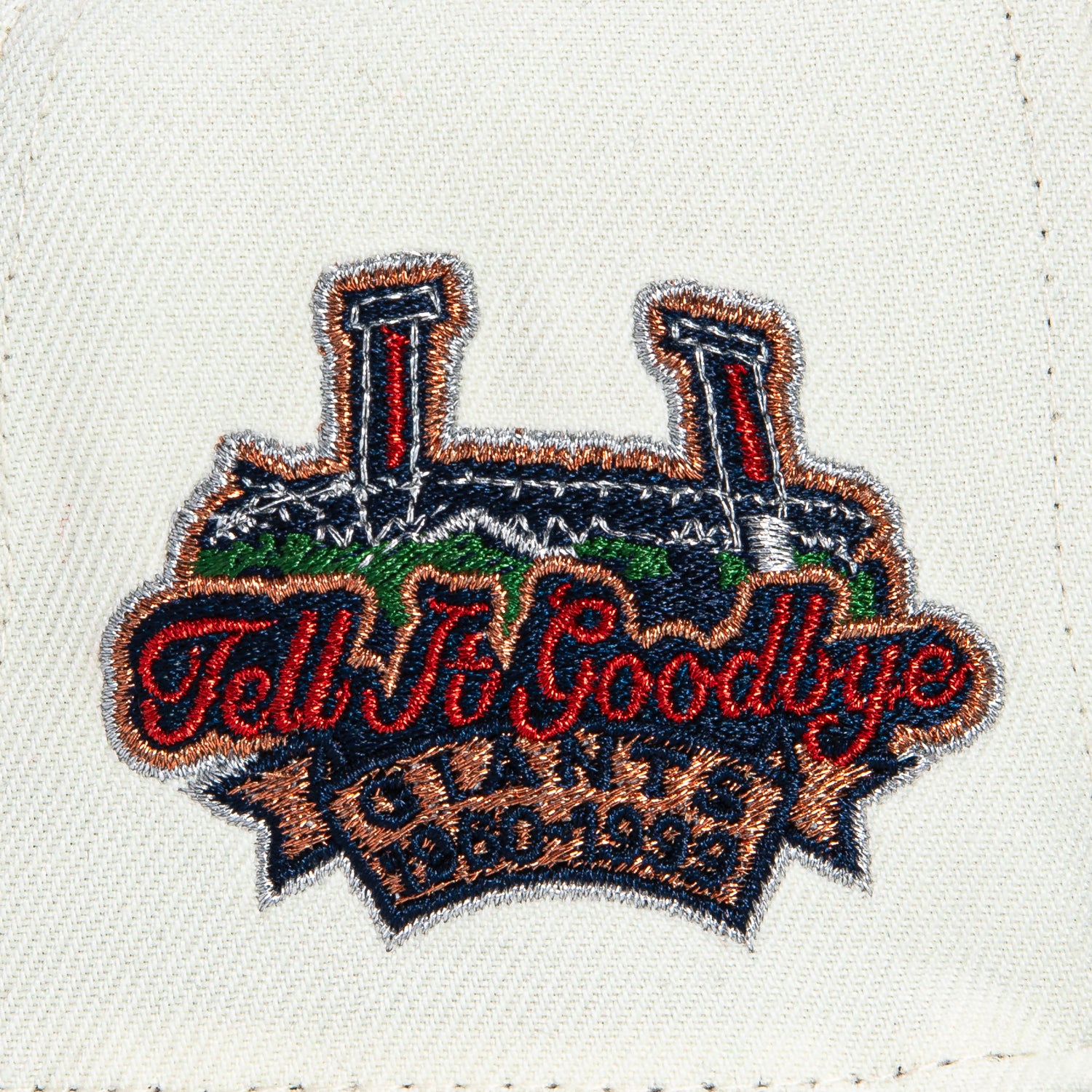 New Era 59Fifty San Francisco Giants Tell It Goodbye Patch Hat - White, Navy, Metallic Copper, Green