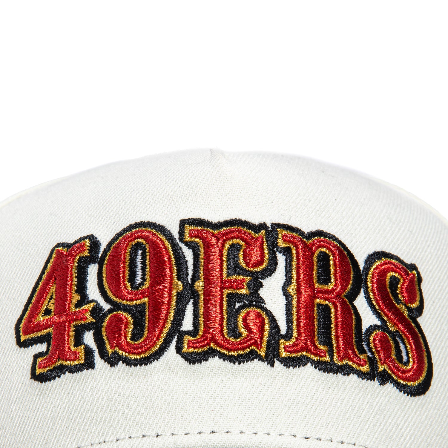 New Era 9Forty A-Frame San Francisco 49ers 1995 Super Bowl Patch Snapback Word Hat - White, Black