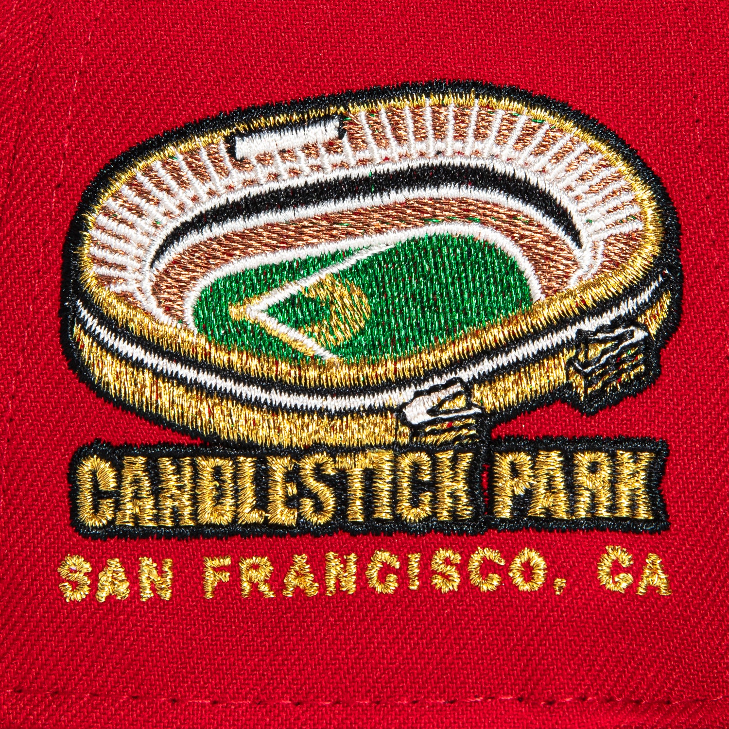 New Era 59Fifty San Francisco Giants Candlestick Park Patch Hat - Red, Black