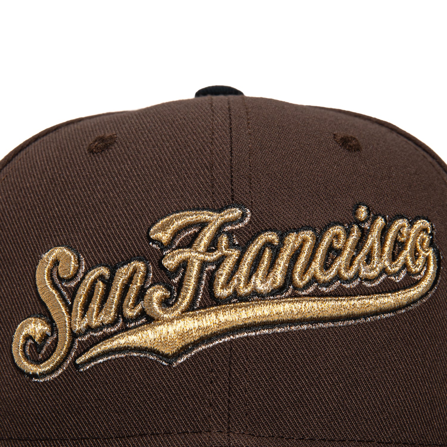 Mitchell & Ness San Francisco Giants 2007 All Star Game Patch Script Hat - Brown, Black