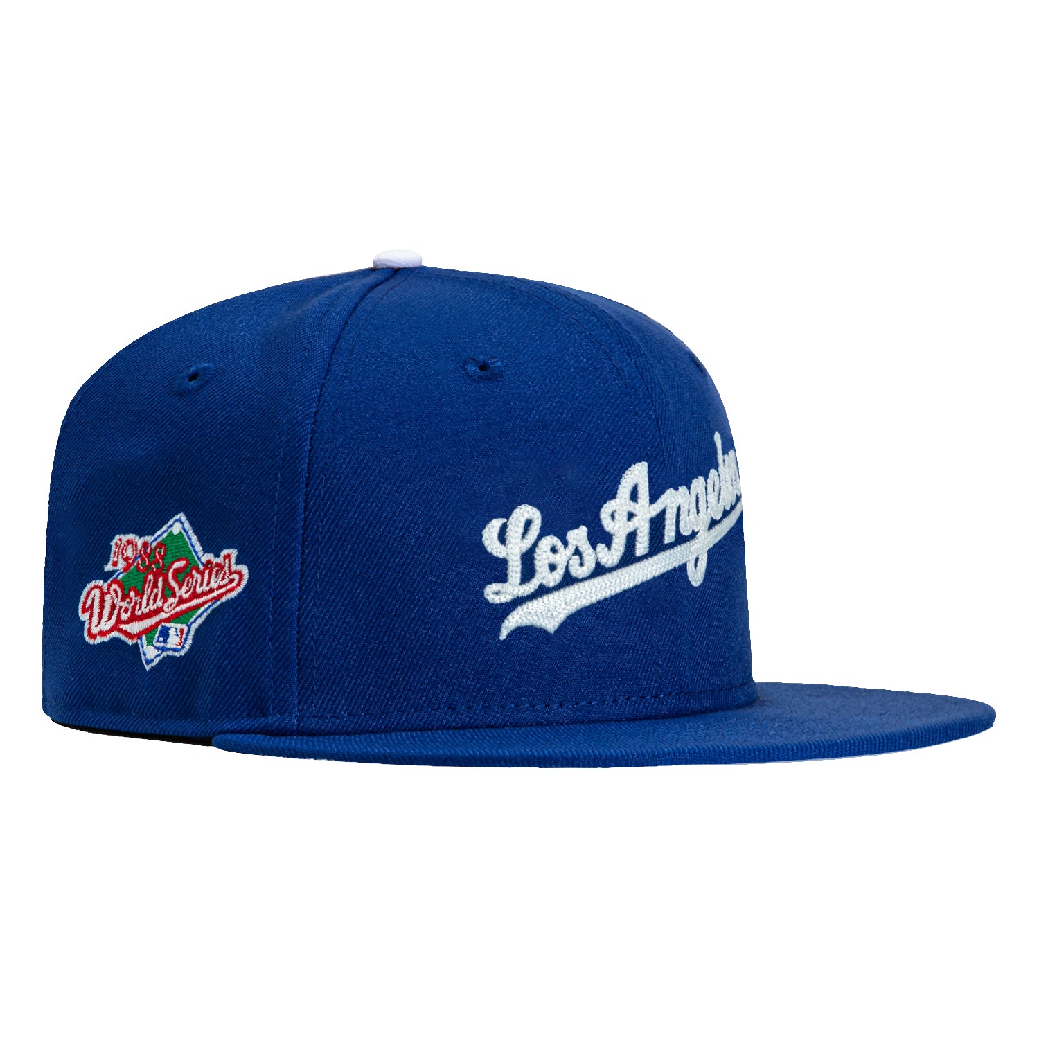 New Era 59Fifty Glow Chain Stitch Los Angeles Dodgers 1988 World Series Patch Hat - Royal