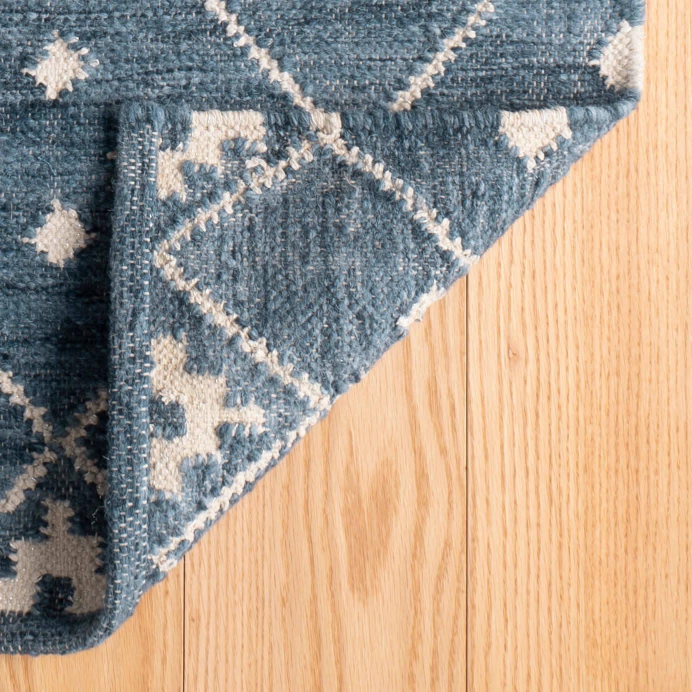 Kota Indigo Handwoven Wool Rug