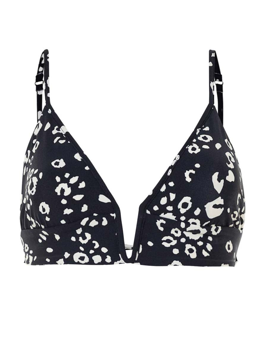 Maaji Ink Cheeta Parade Long Line Triangle Bikini Top