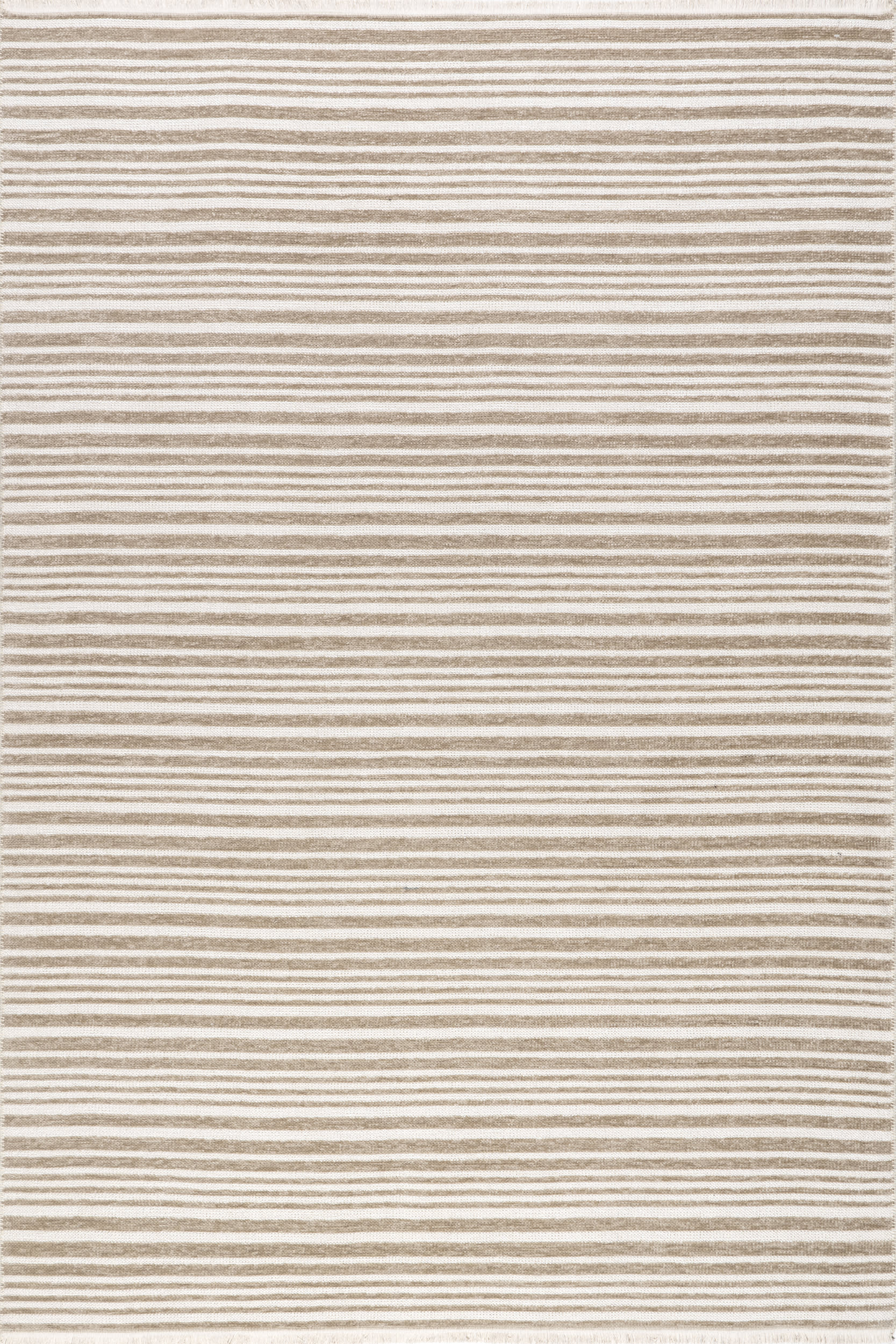 Melany Striped Reversible Washable Rug | Taupe