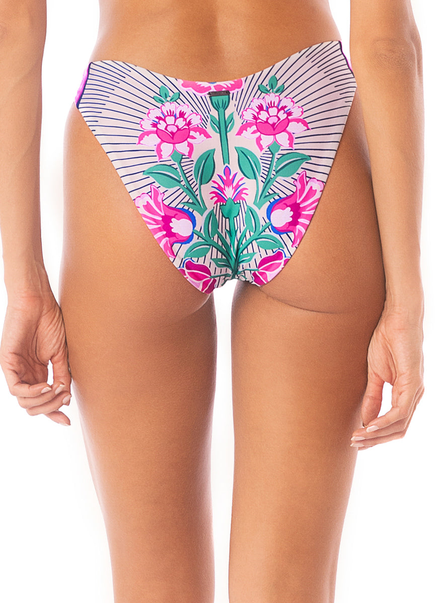 Maaji Cerise Bouquet Splendour Regular Rise Thin Side Bikini Bottom