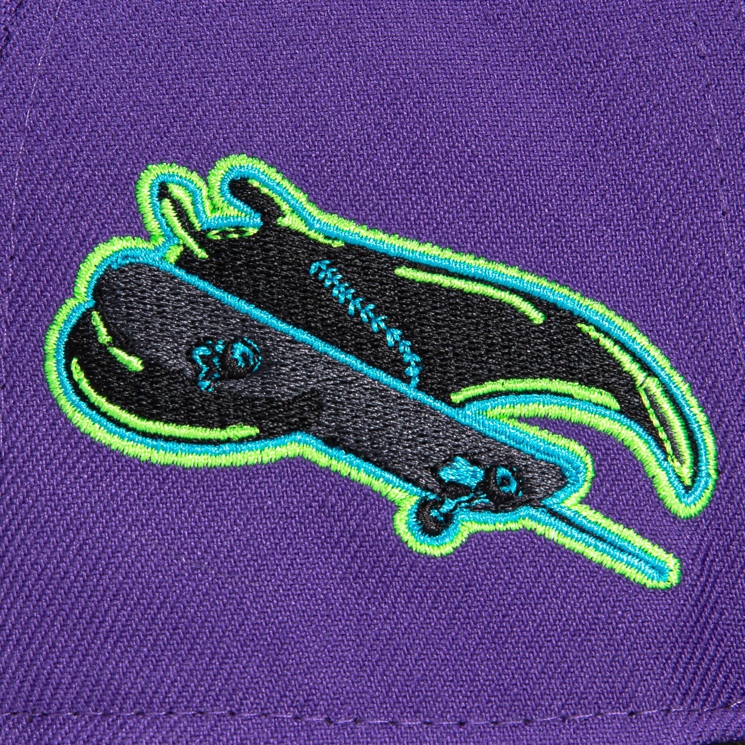 New Era 59Fifty Tampa Bay Rays Logo Patch City Connect Word Hat - Purple, Black