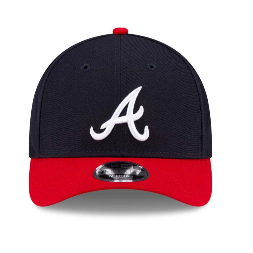 New Era 9Forty M-Crown Atlanta Braves Snapback Home Hat - Navy, Red