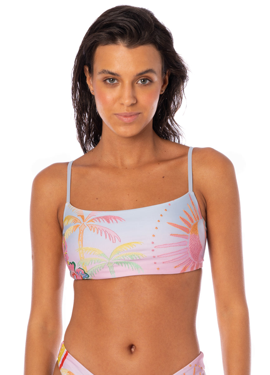 Maaji Mint Sunset Scape Classic Bralette Bikini Top