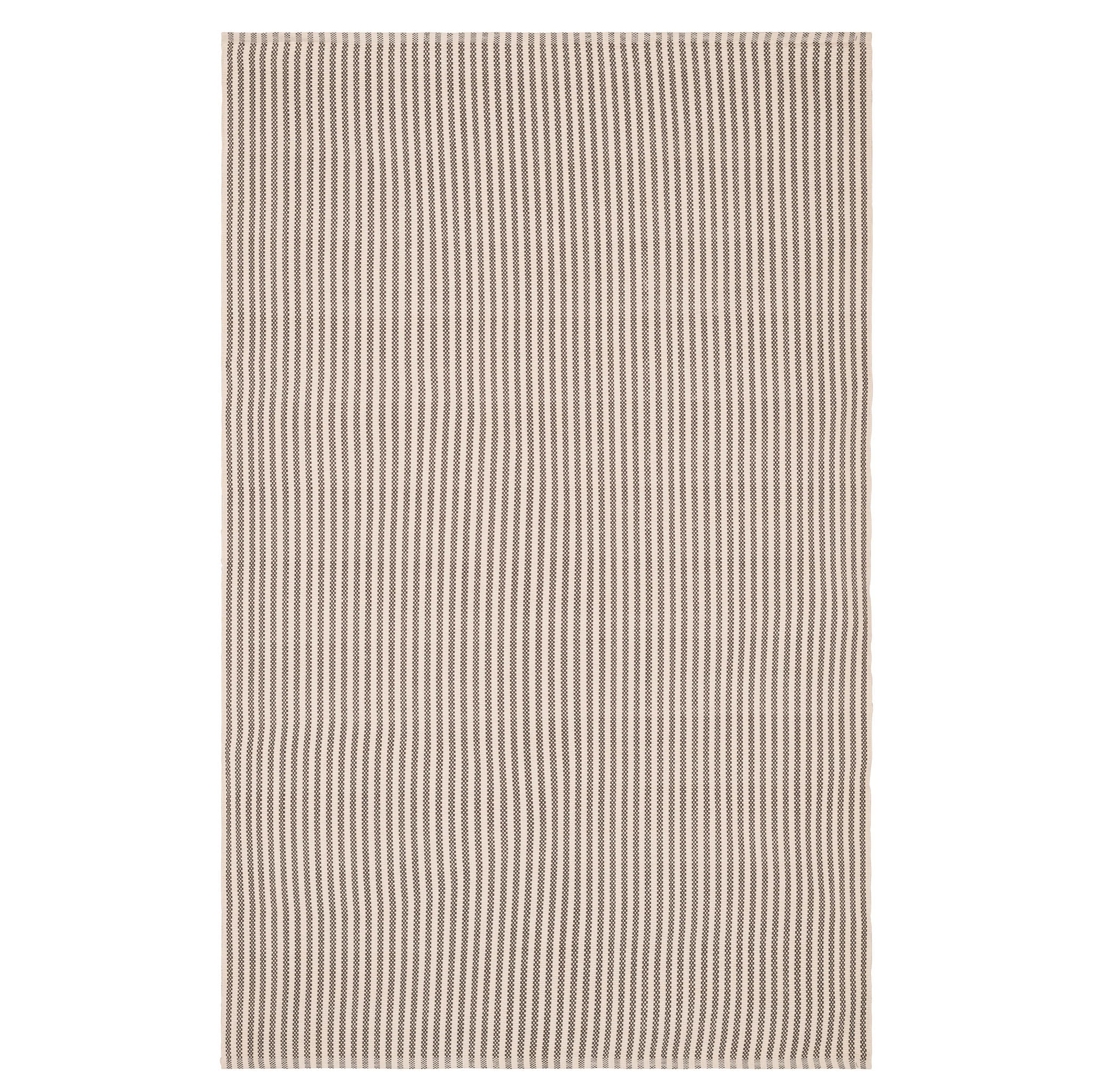 Pinstripe Brown/Ivory Handwoven Indoor/Outdoor Rug