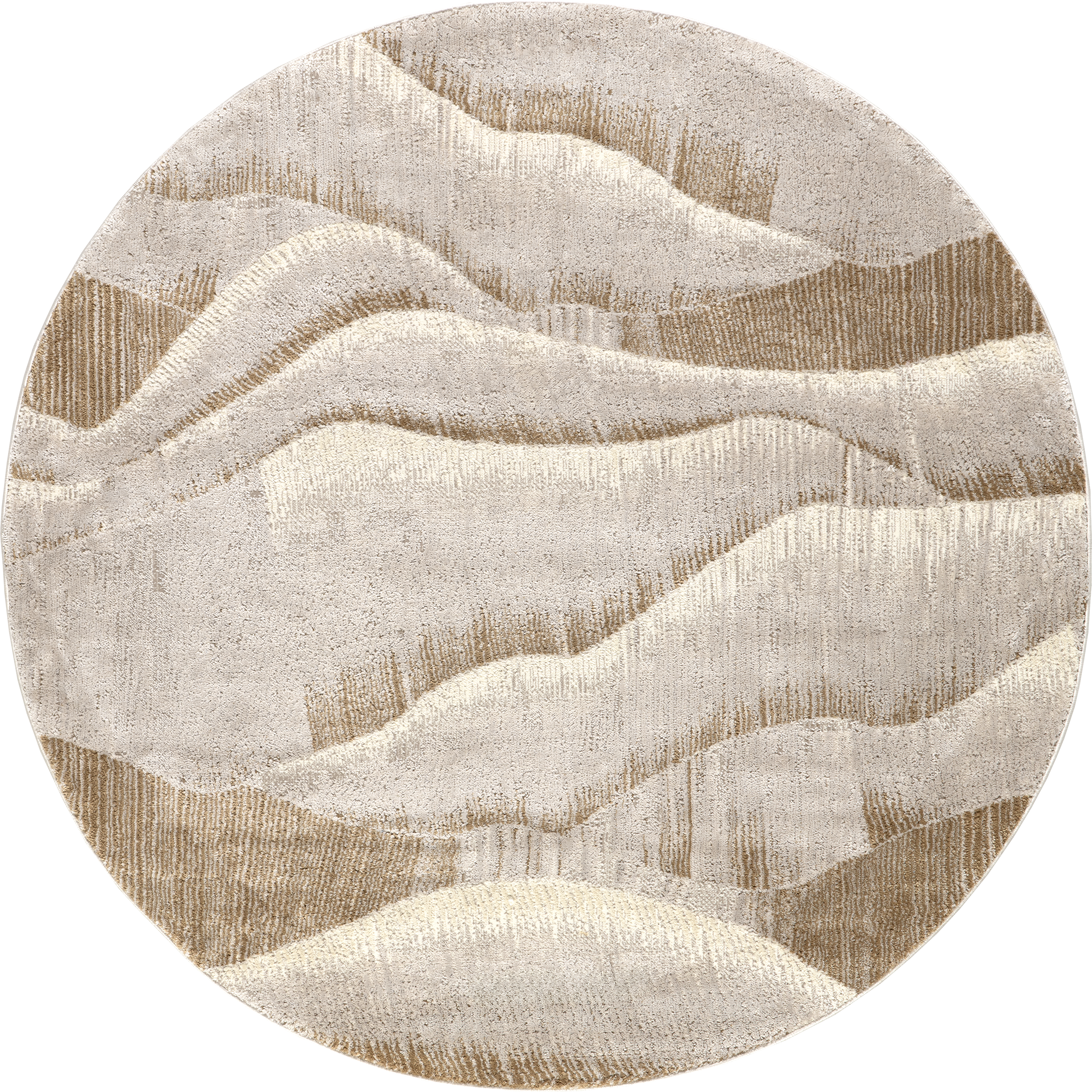 Pahad Abstract Washable Rug | Beige