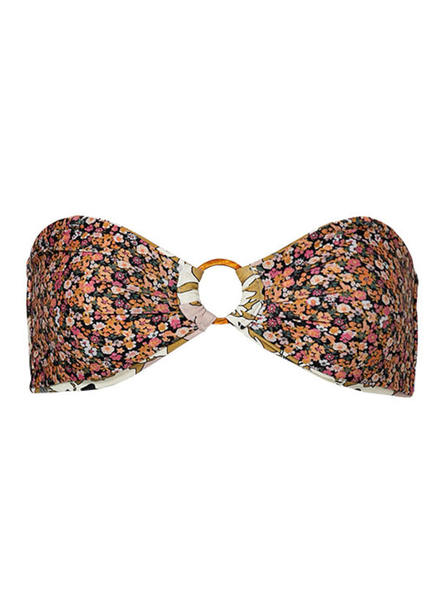 Maaji Vintage Garden Sasha Ring Bandeau Bikini Top