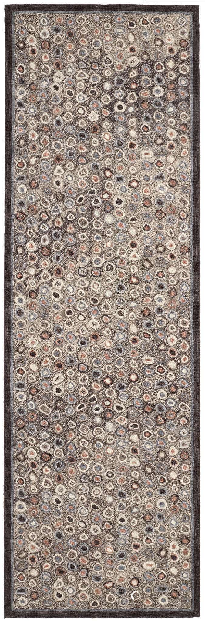 Cat's Paw Grey Hand Micro Hooked Wool Rug