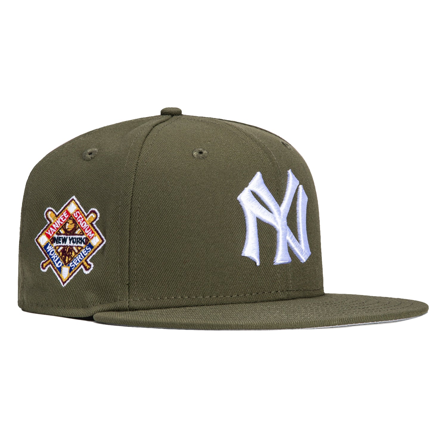 New Era 59Fifty New York Yankees 1941 World Series Patch Hat - Olive