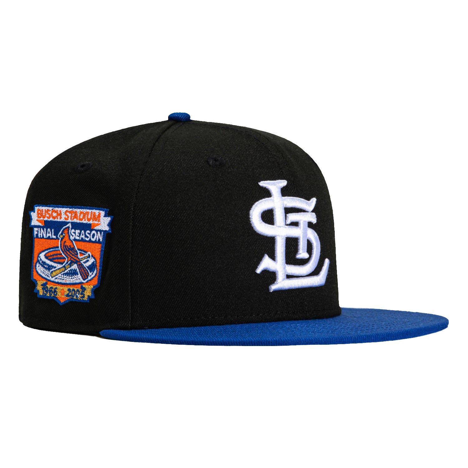 New Era 59Fifty St Louis Cardinals Final Season Patch Hat - Black, Royal