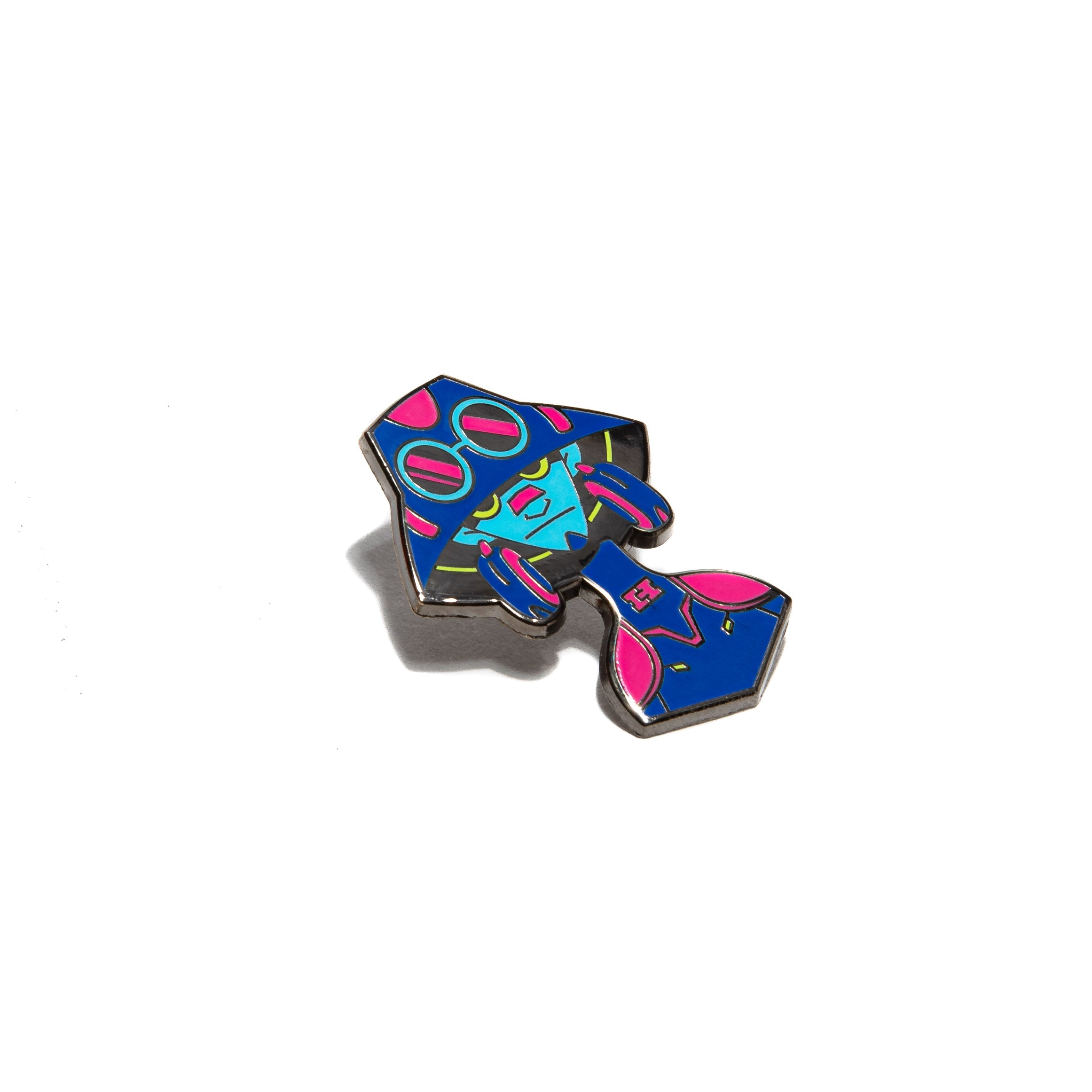 Hat Club Cyberpunk Bucket Boy Pin - Multi-Color