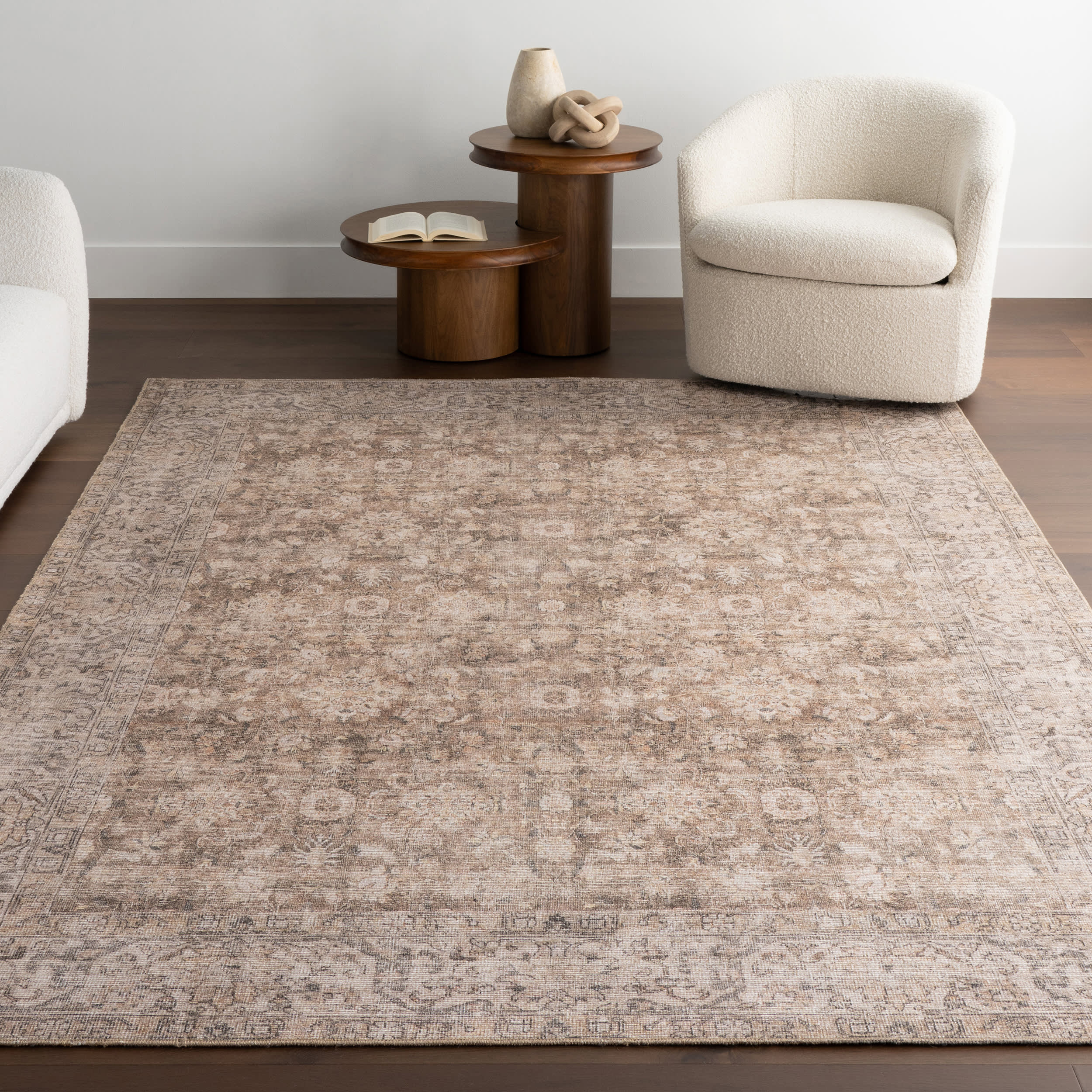 Westfield Antiqued Jute-Blend Rug | Brown