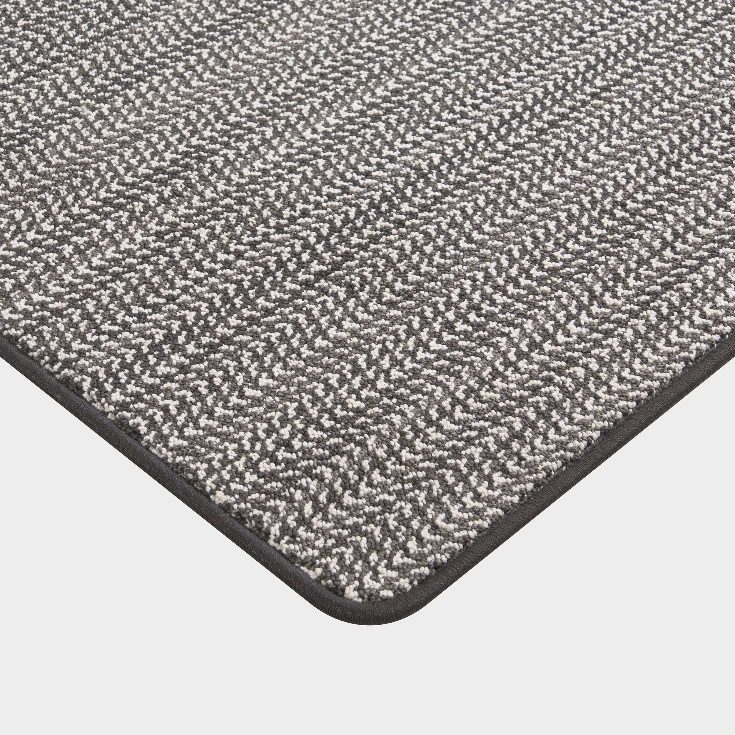 Martin Micro-Chevron Custom Sample Rug | Charcoal