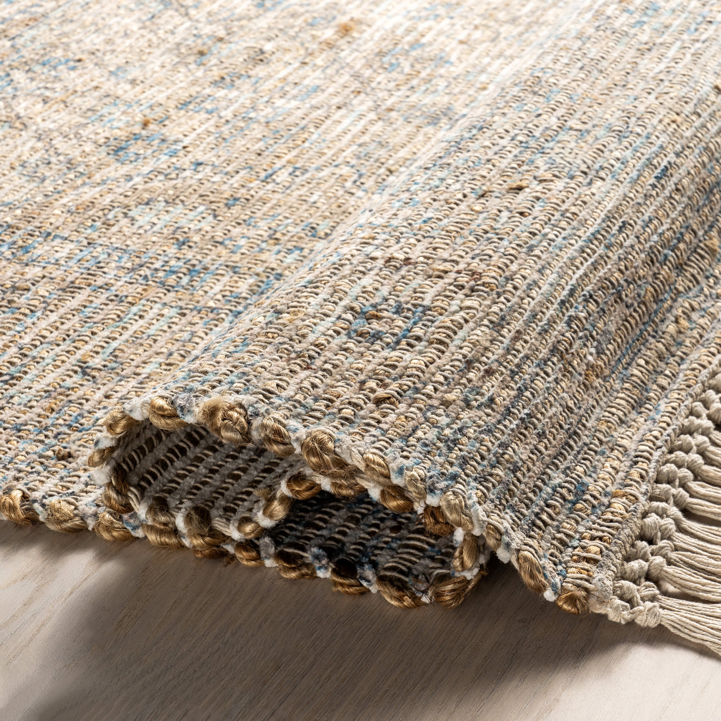 Lennox Medallion Tassel Rug | Sand