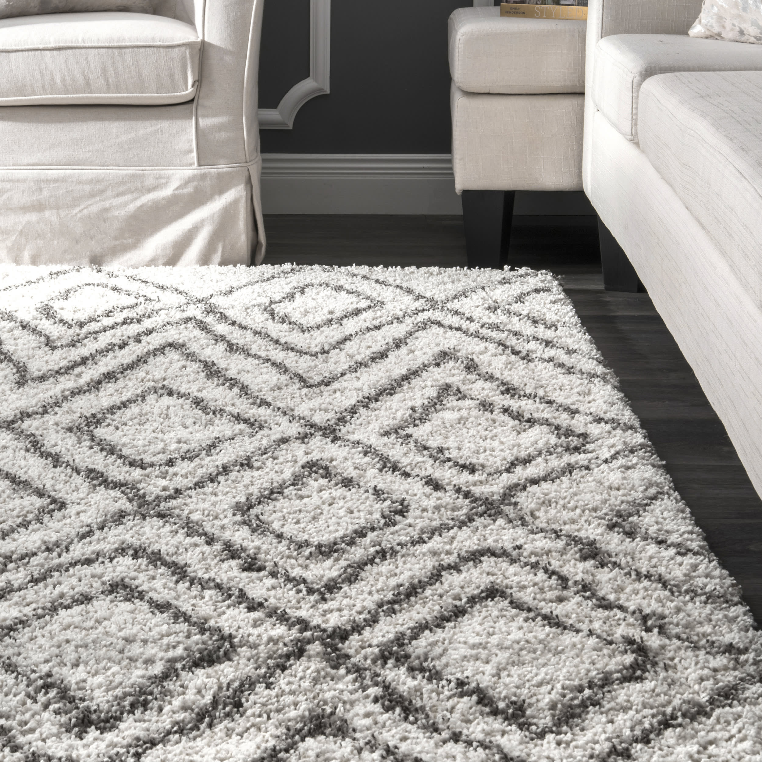 Moroccan Diamond Rug | Ivory