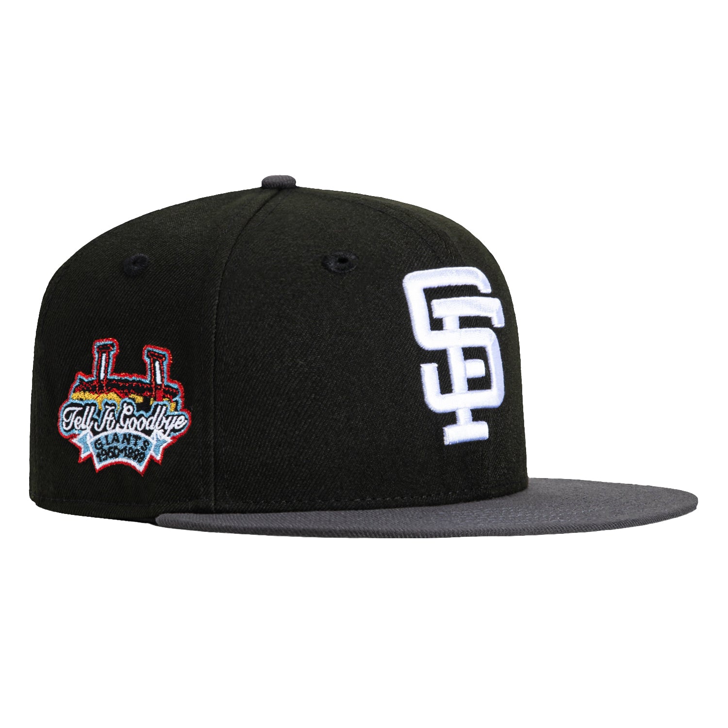 New Era 59Fifty San Francisco Giants Tell It Goodbye Patch Hat - Black, Graphite