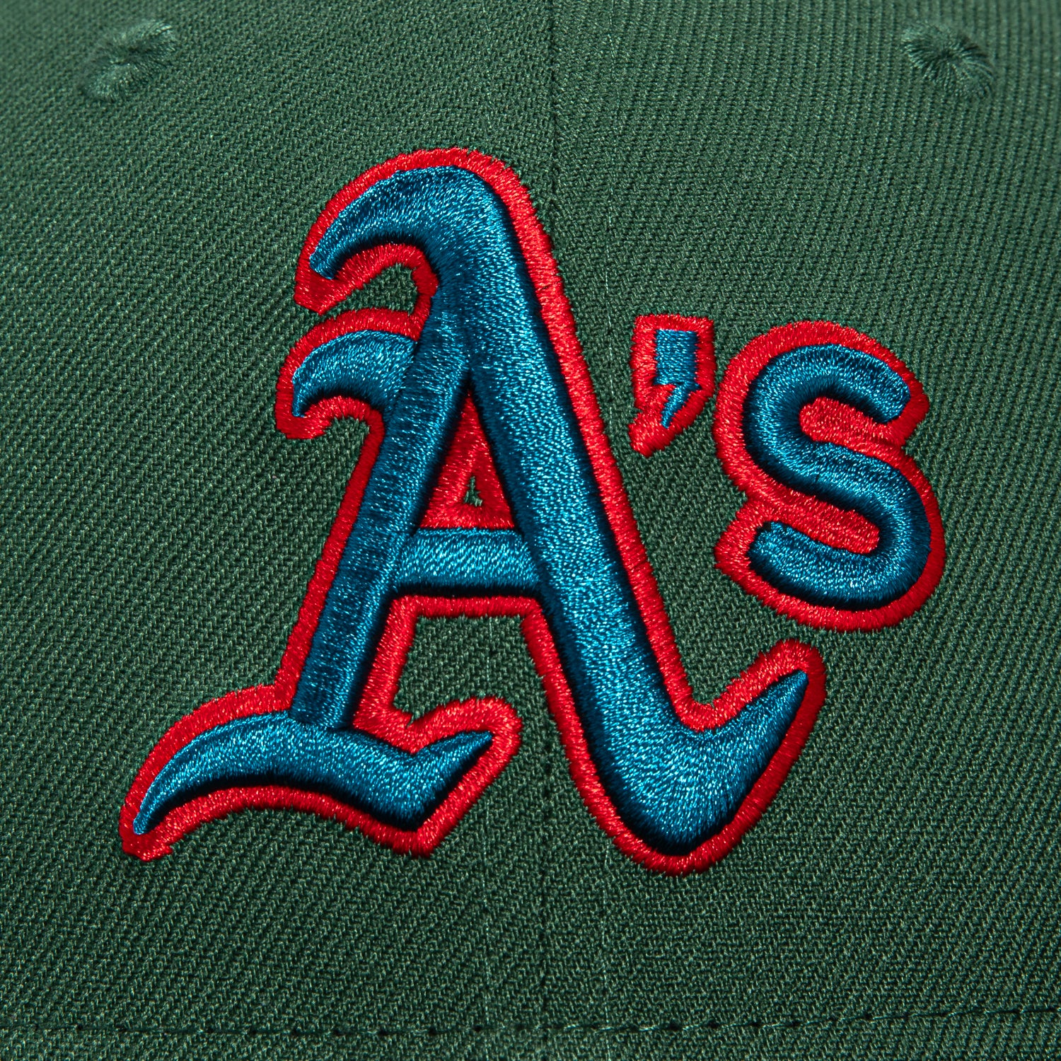 New Era 59Fifty Oakland Athletics 1989 World Series Patch Hat - Green, Black, Indigo, Red