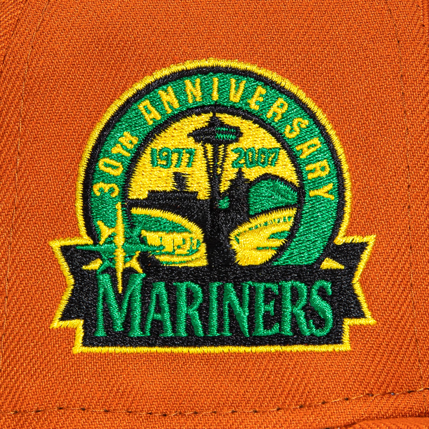 New Era 59Fifty Stoney Seattle Mariners 30th Anniversary Patch Logo Hat - Burnt Orange