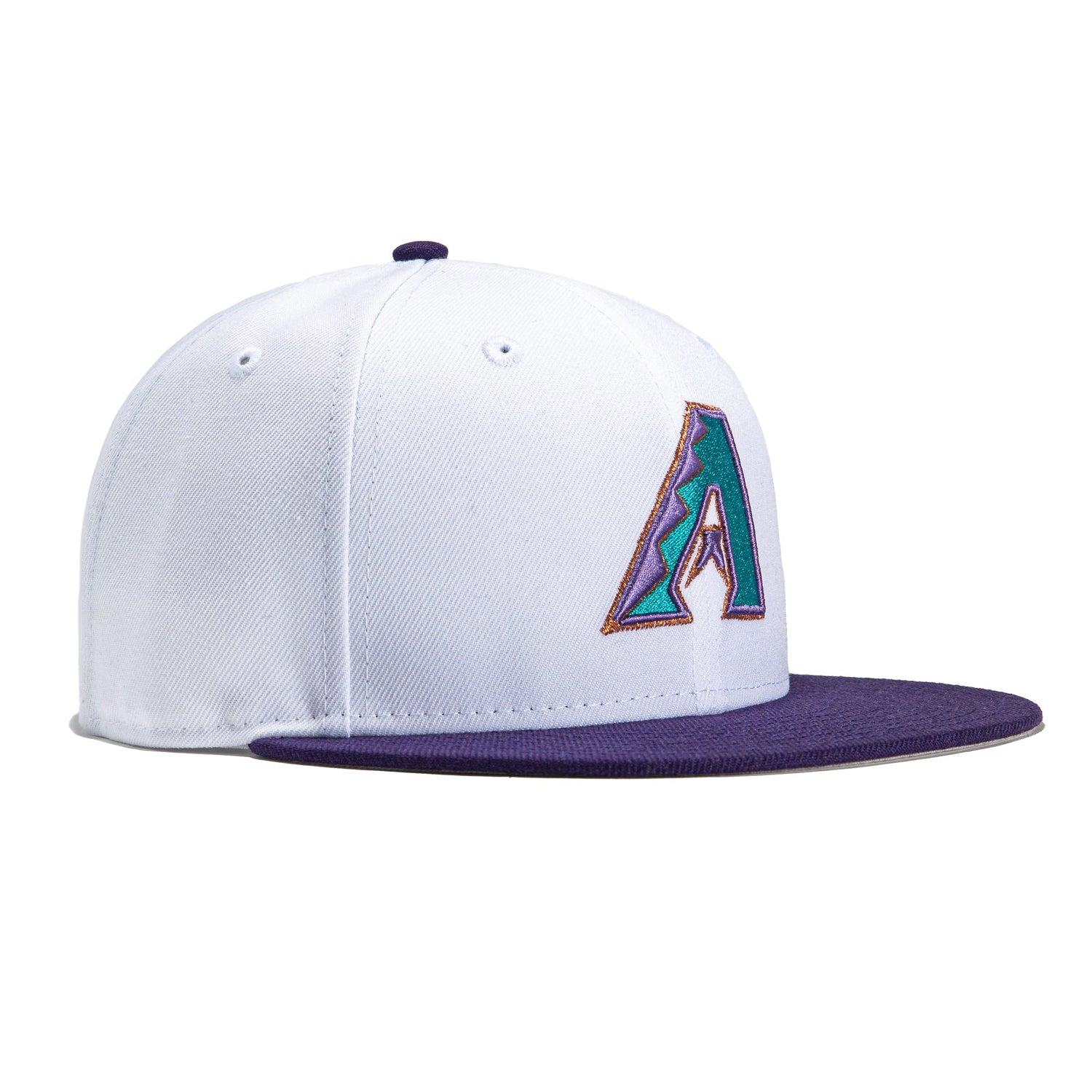 New Era 59Fifty Retro On-Field Arizona Diamondbacks 1998 Hat - White, Purple