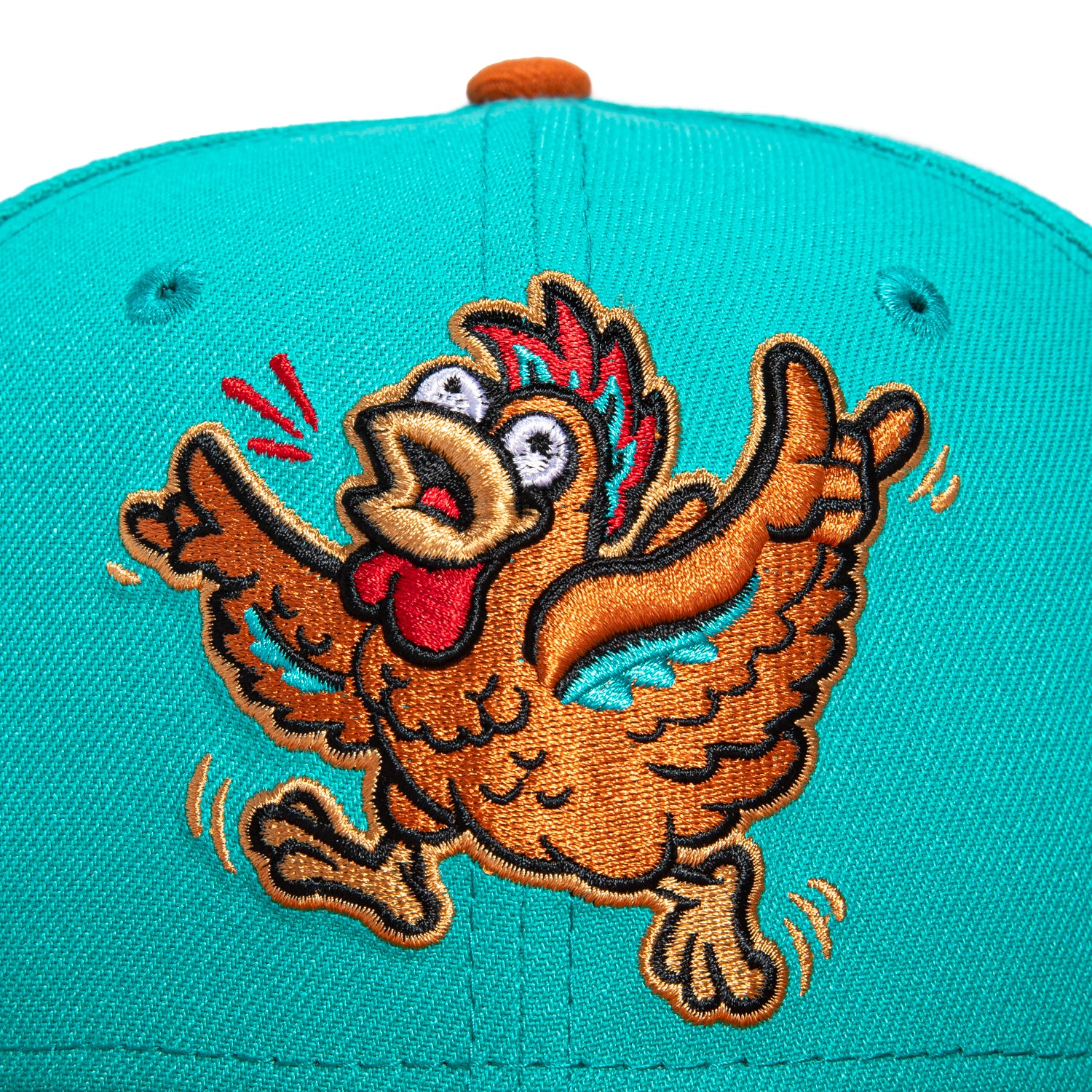 New Era 59Fifty Winston Salem Dash Hype Hens Hat - Teal, Khaki