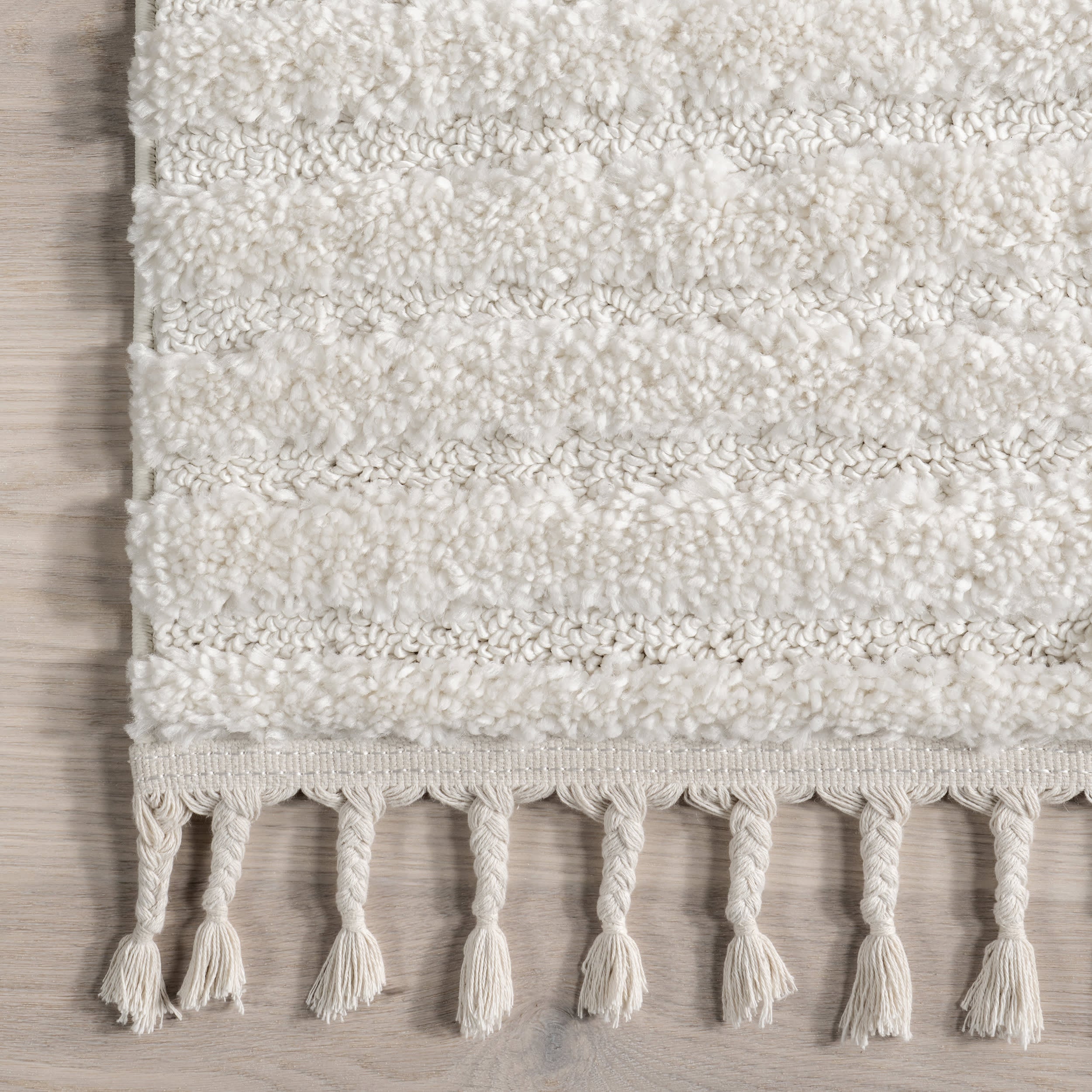 Ellie Traverse Shag Rug | Ivory