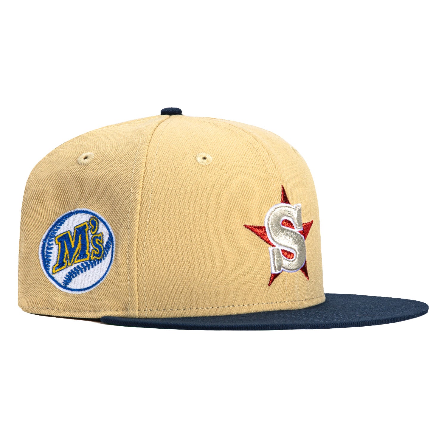 New Era 59Fifty San Bernardino Spirit Logo Patch Hat - Tan, Navy, Red