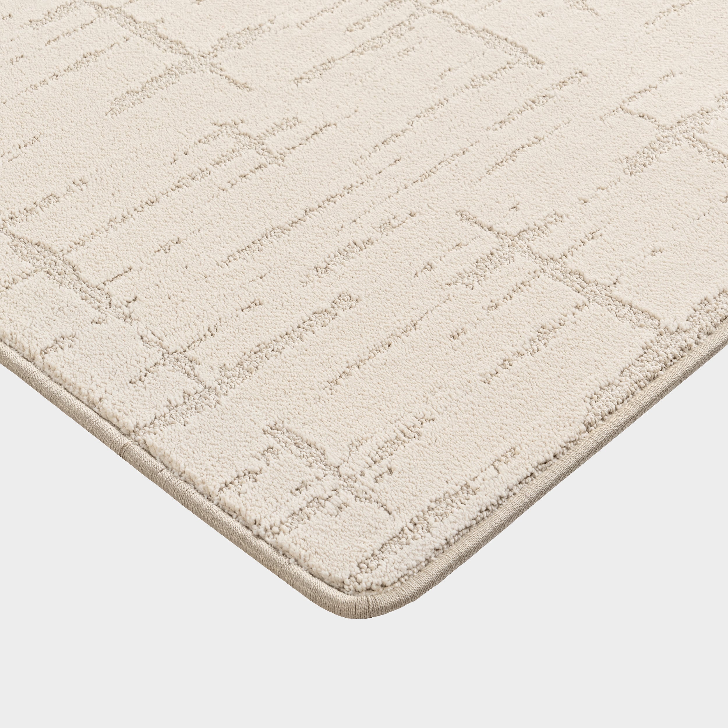 Ibis Crosshatch Custom Sample Rug | Light Beige