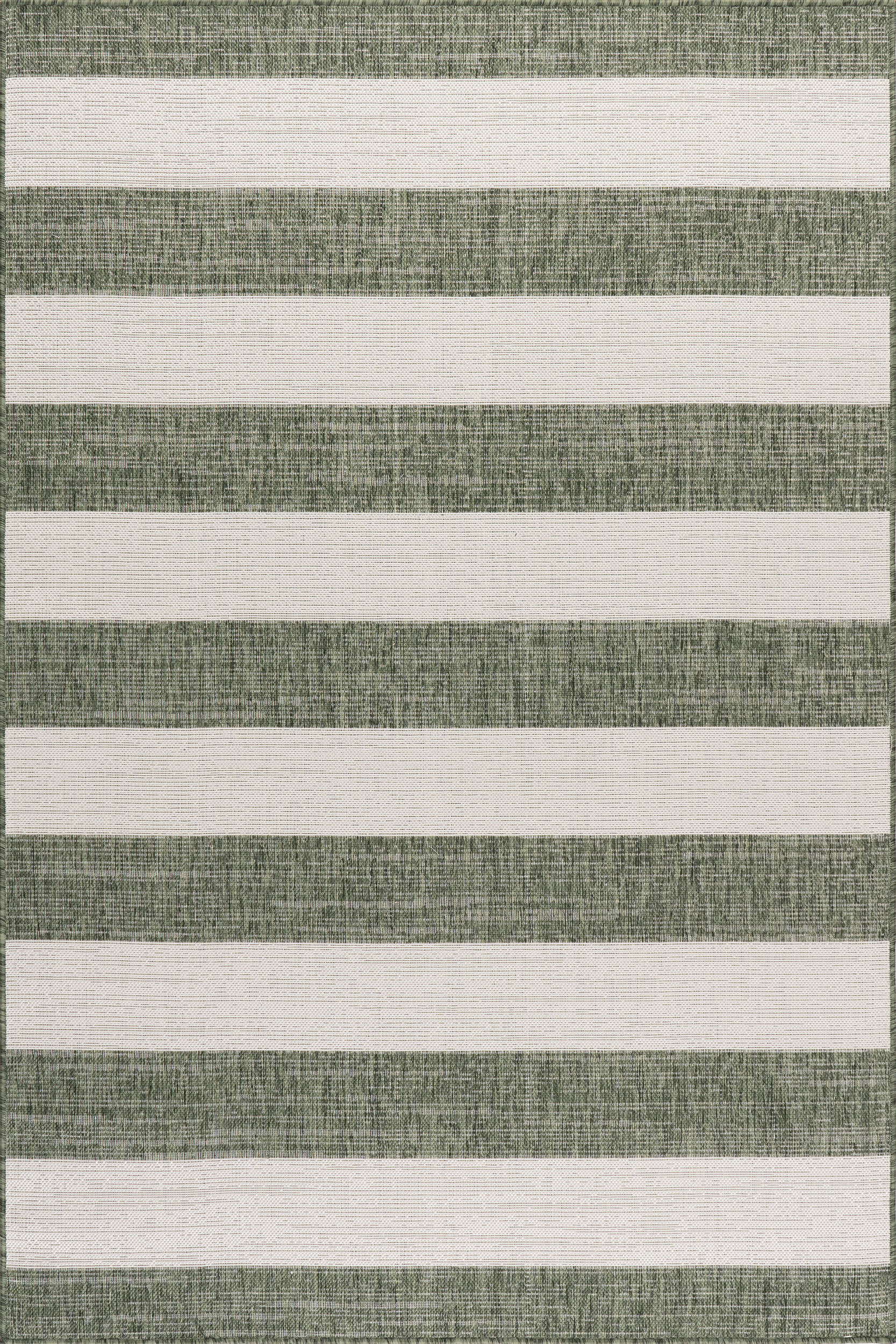 Ariah Wide Stripes Indoor/Outdoor Rug | Green