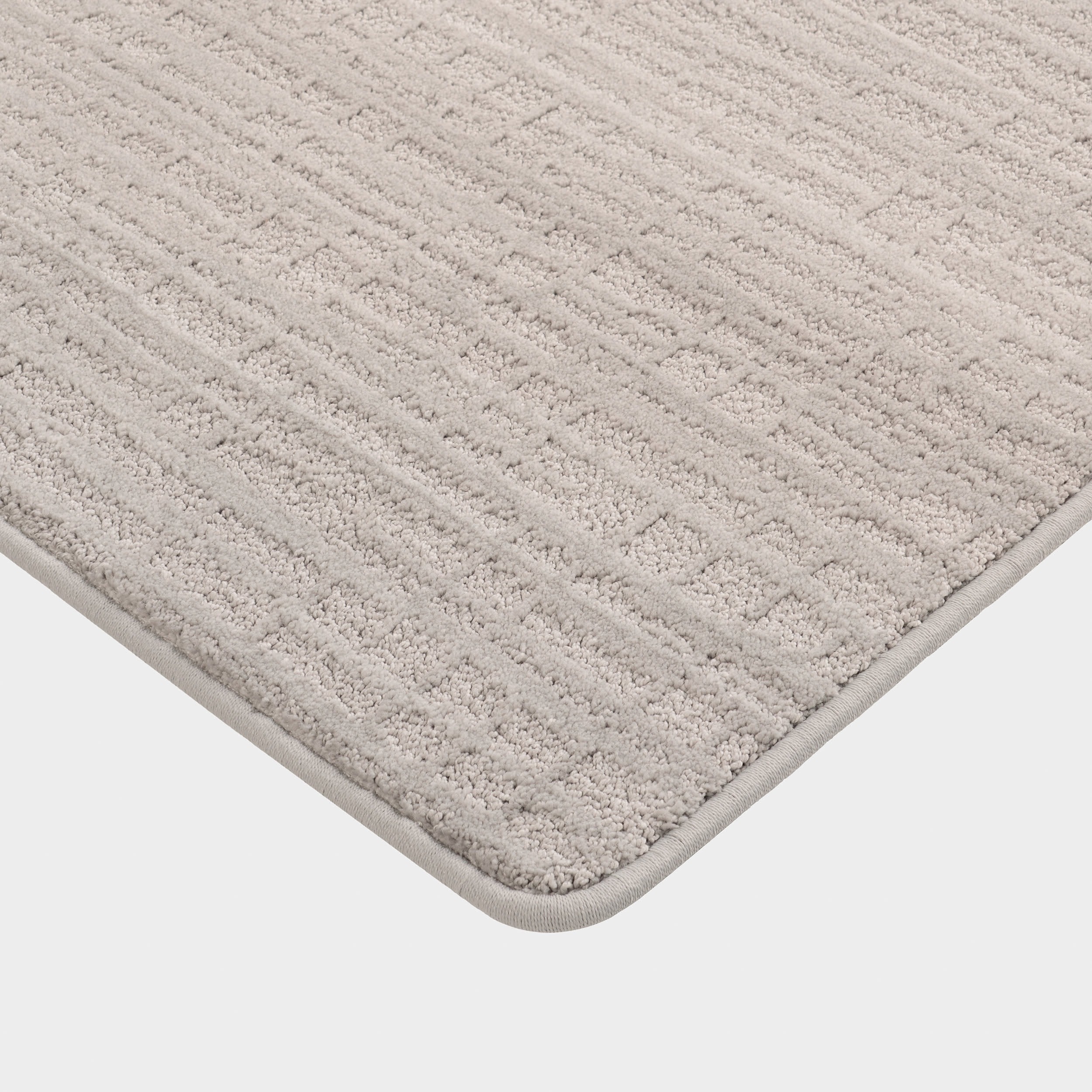 Caracara Crosshatch Custom Rug | Grey Beige