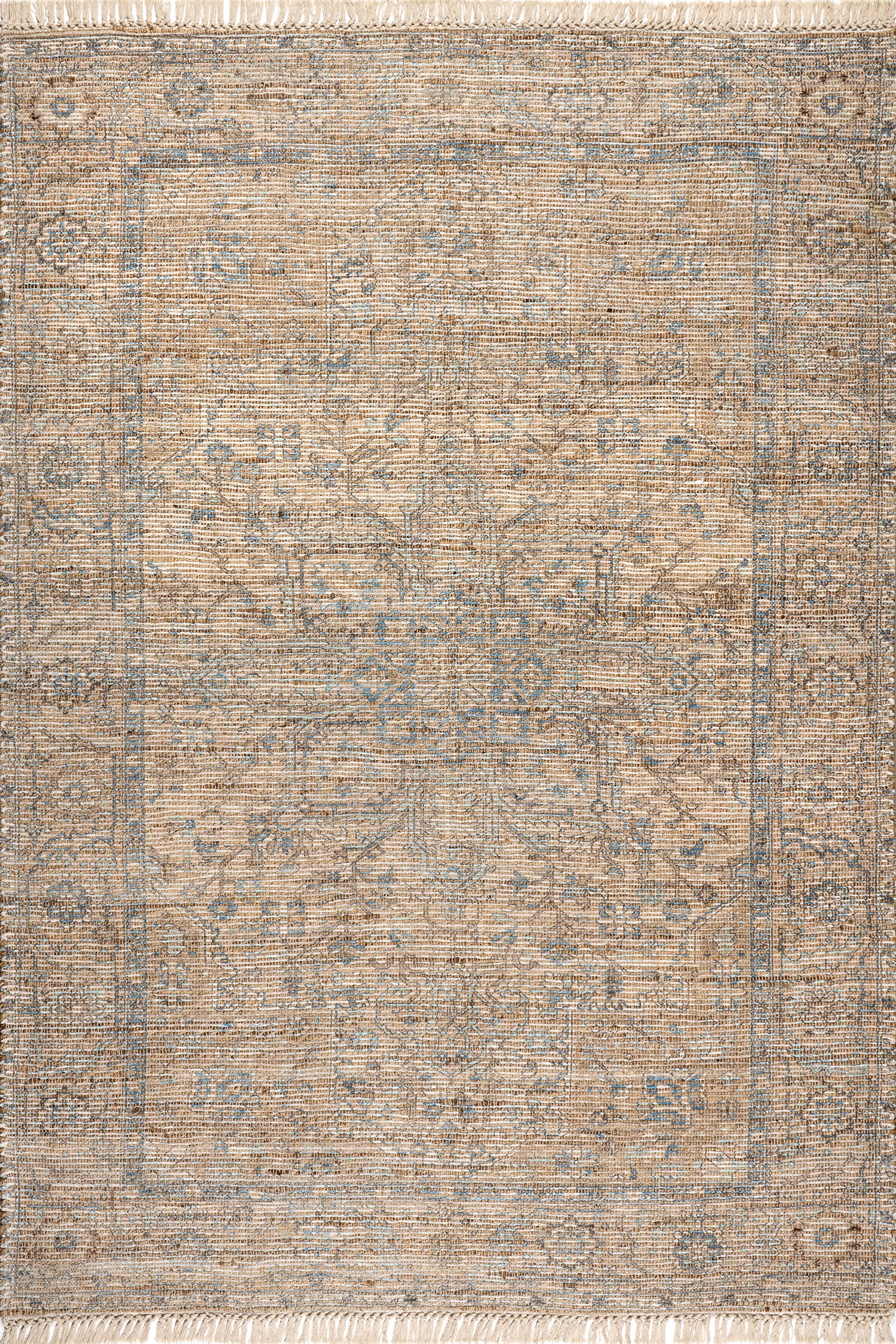 Lennox Medallion Tassel Rug | Sand