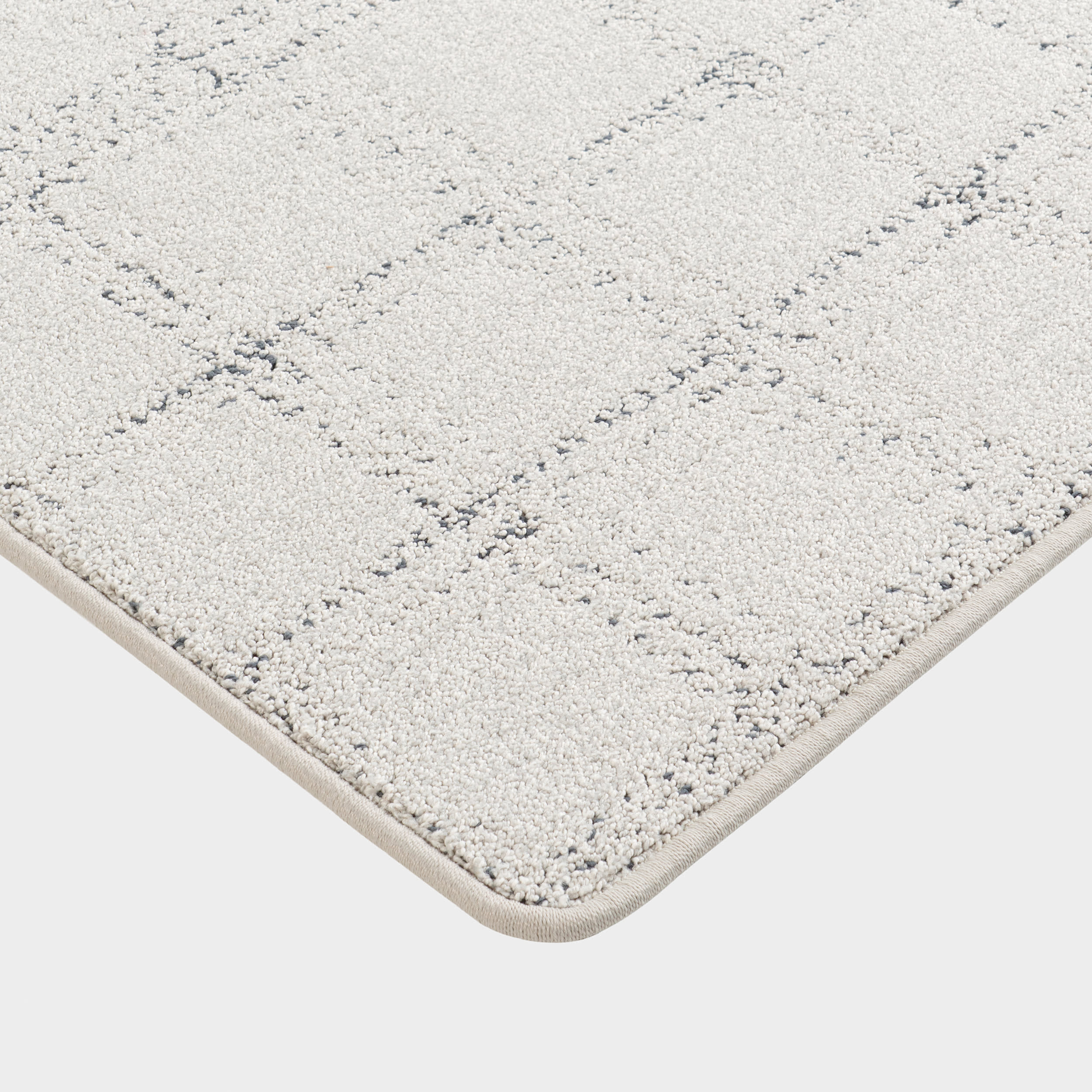 Lark Plaid Custom Rug | Light Grey