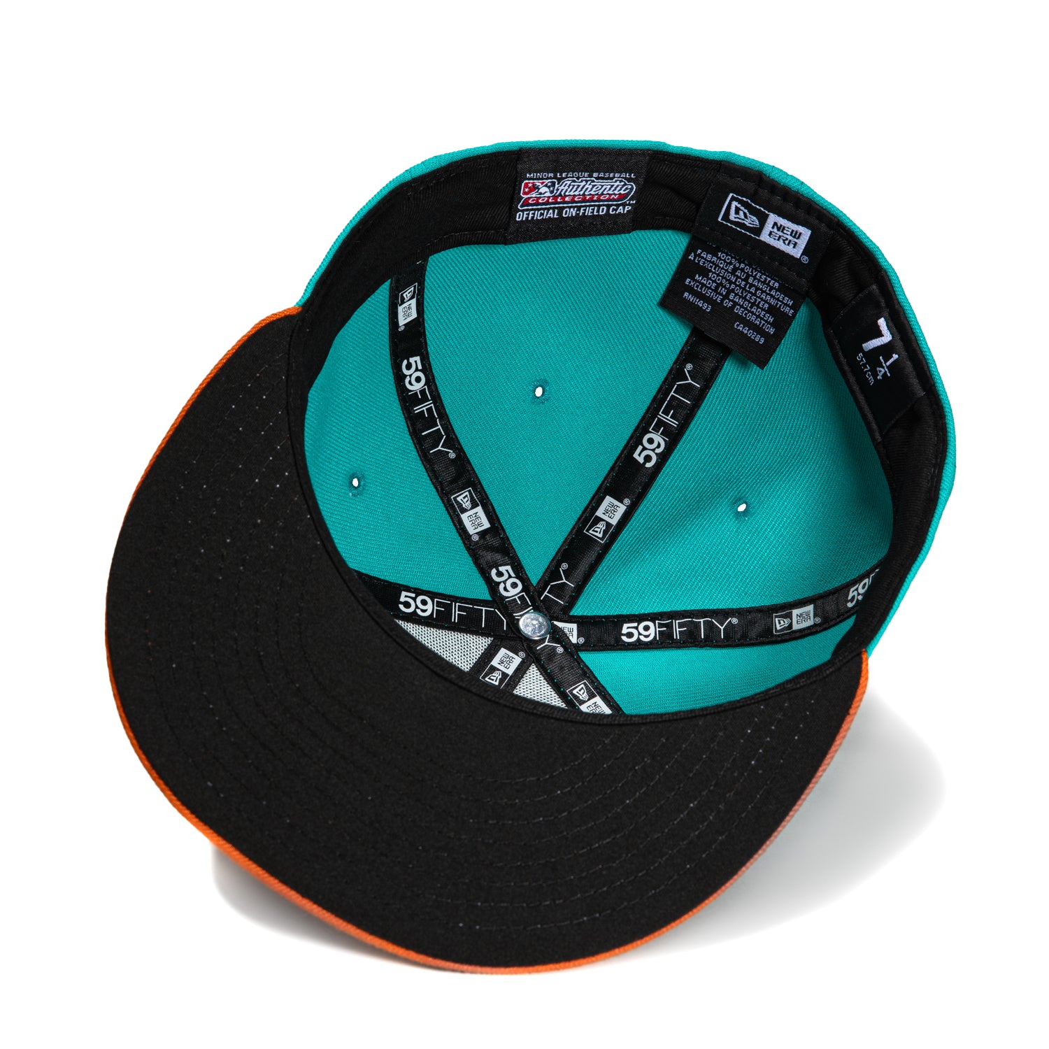 New Era 59Fifty Winston Salem Dash Hype Hens Hat - Teal, Khaki