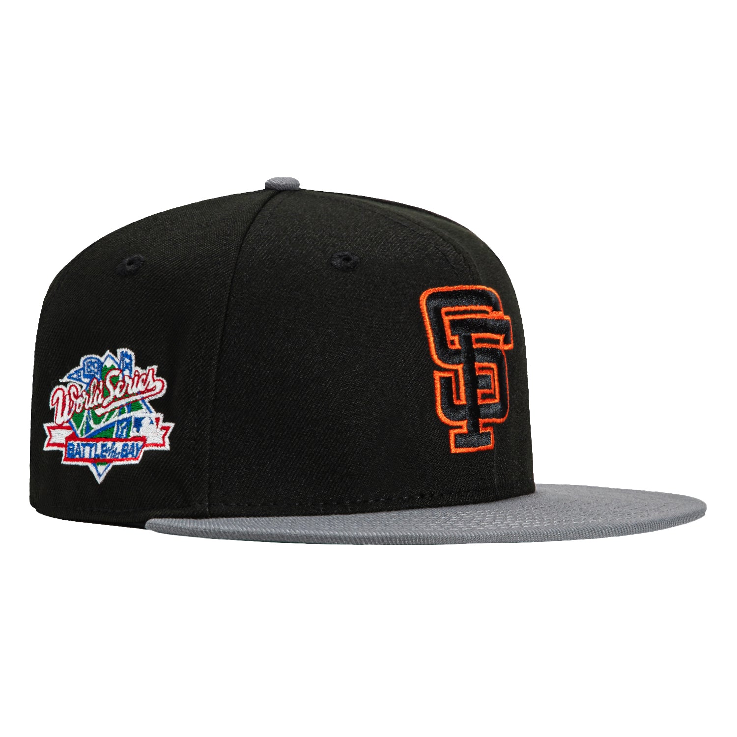 New Era 59Fifty San Francisco Giants Battle of the Bay Patch Hat - Black, Storm Grey, Orange