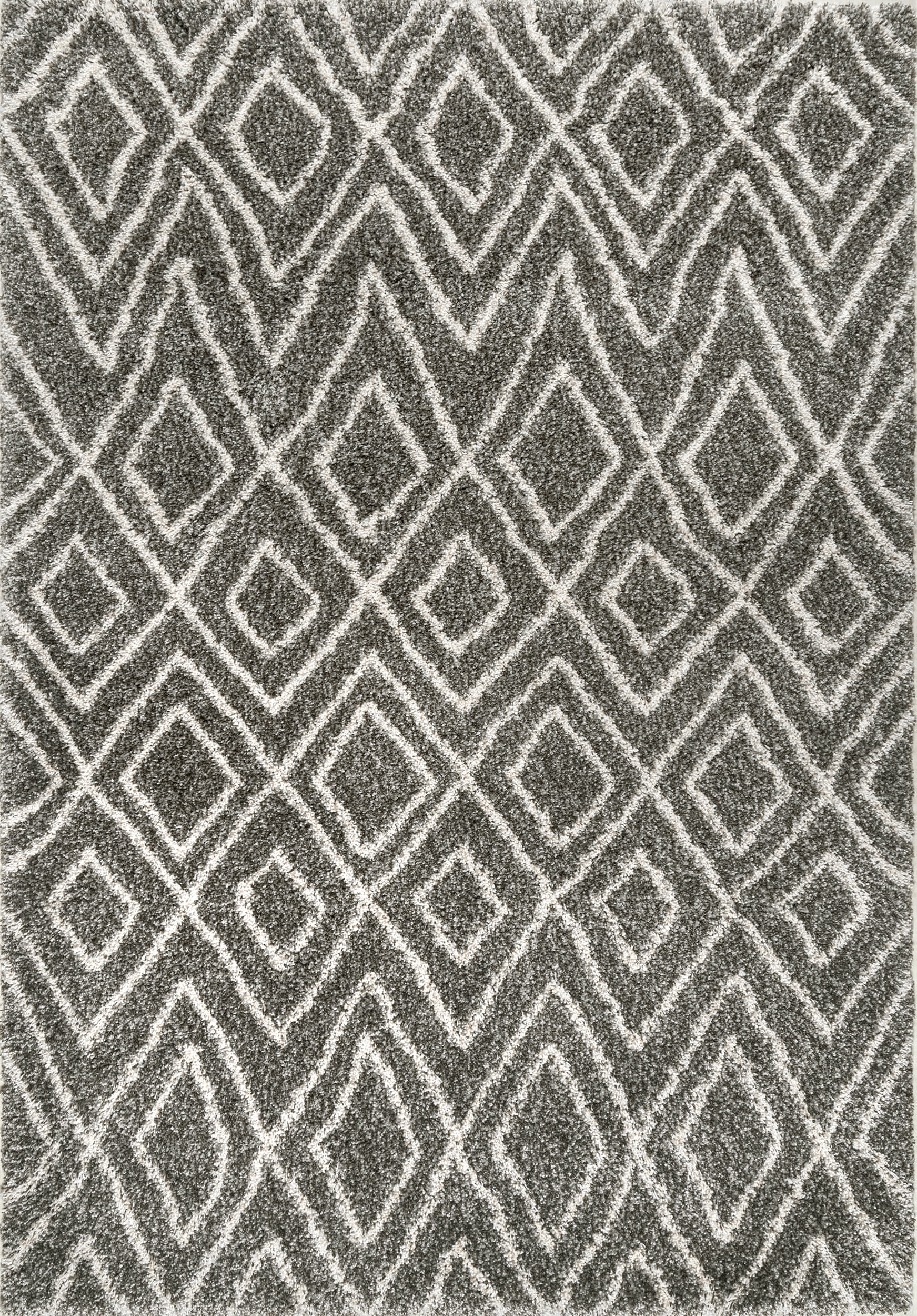 Moroccan Diamond Rug | Dark Grey