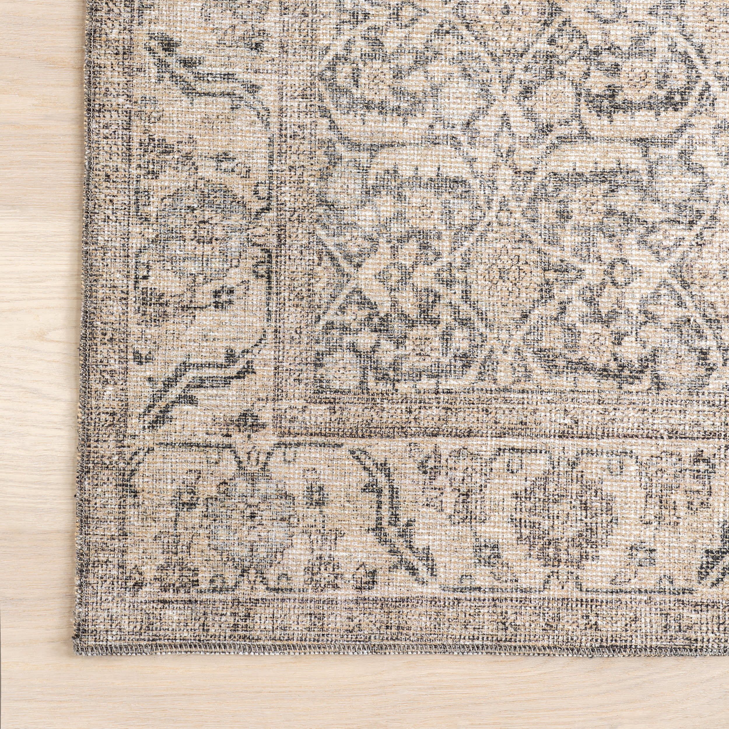 Chatham Antiqued Jute-Blend Rug | Grey